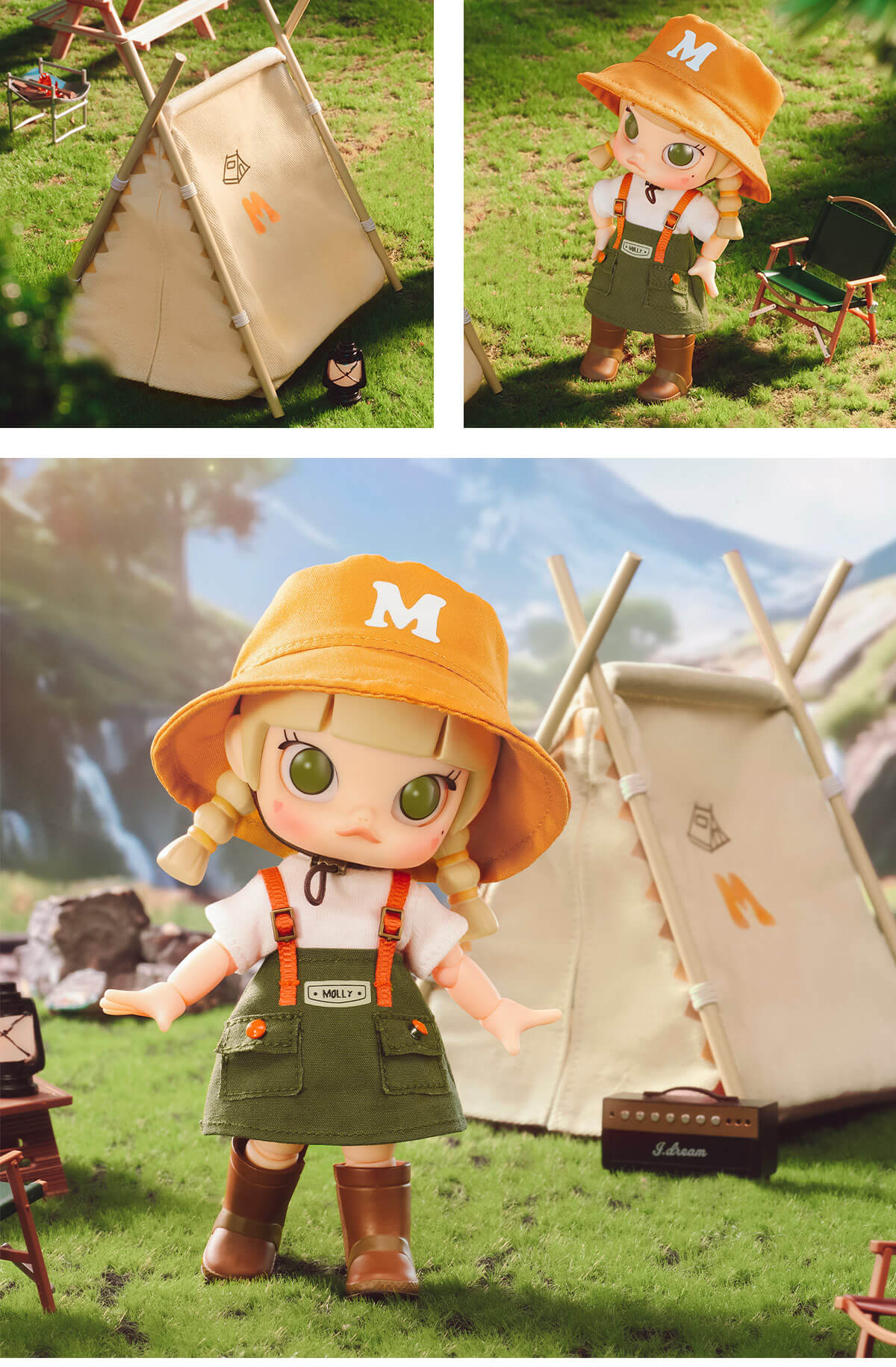 MOLLY Go Camping Action Figure - Figurine - POP MART (United States)