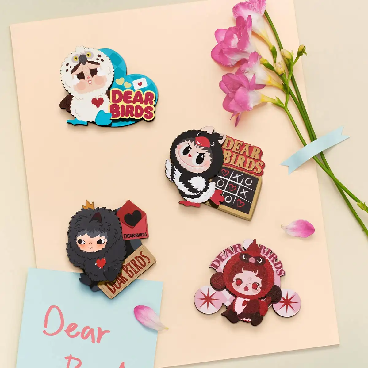 Colección"Dear Birds"Imanes de Refri en Cajas Misteriosas