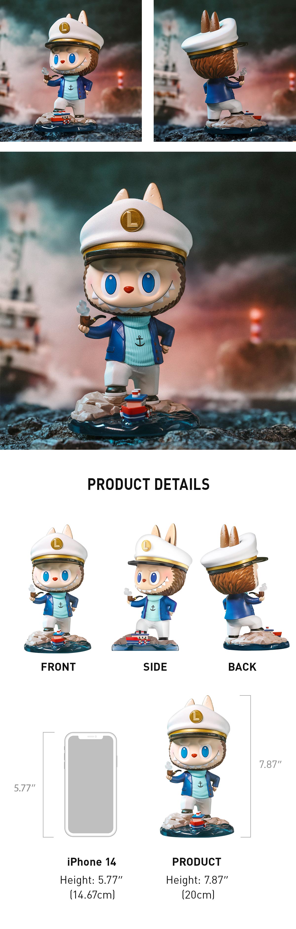 LABUBU Captain Figurine - Designer Figurine - POP MART (United States)