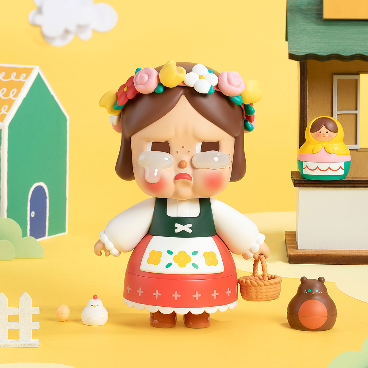 その他 POPMART Crybaby My Russian Doll CRYBABY My Russian Doll Figurine | Designer Figurines - POP MART