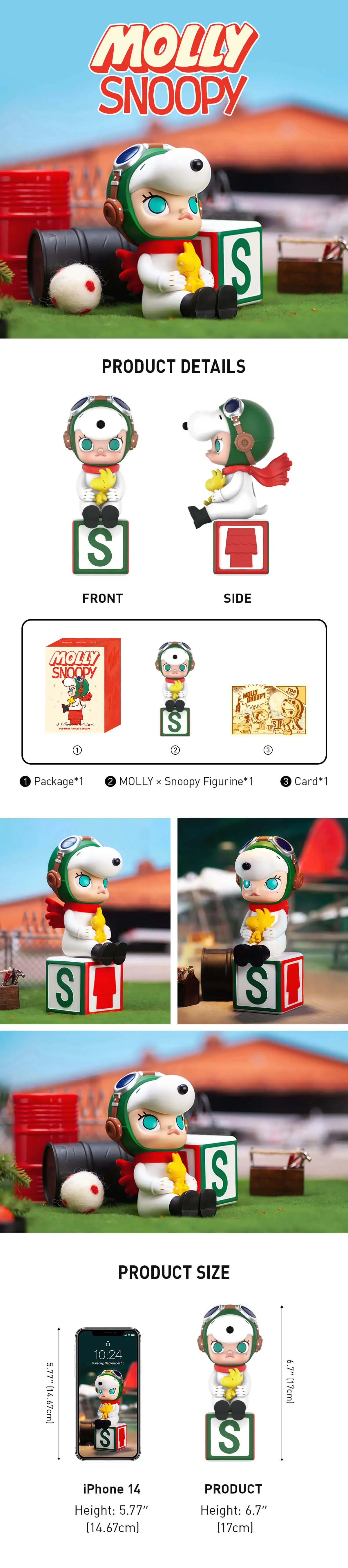 MOLLY × Snoopy Figure | Designer Figurines - POP MART (United States)