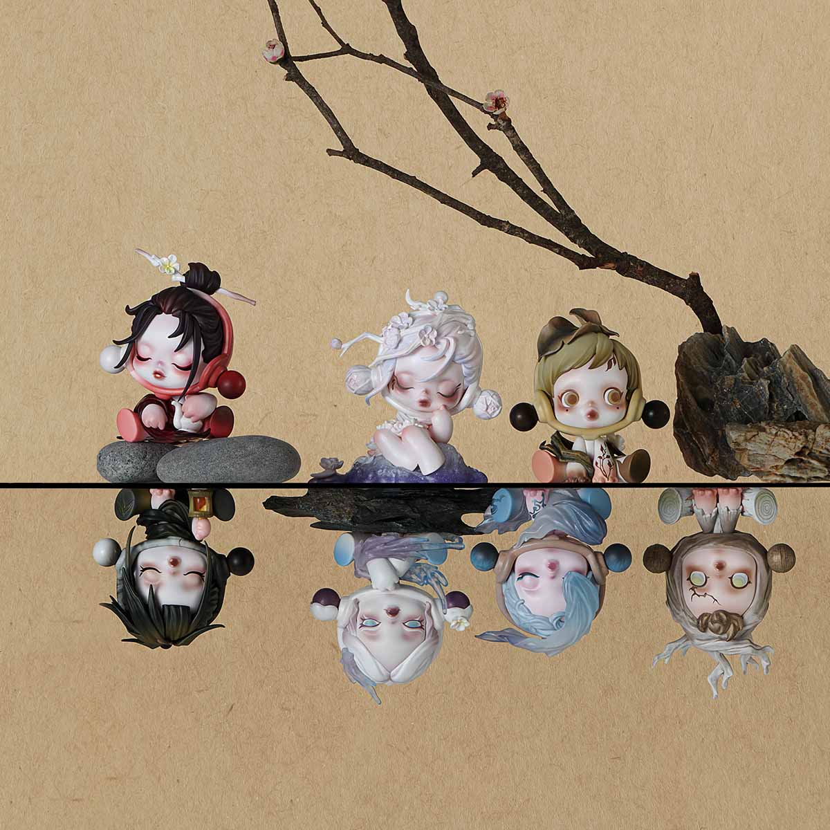 SKULLPANDA The Ink Plum Blossom Series Figures | Blind Box - POP MART ...