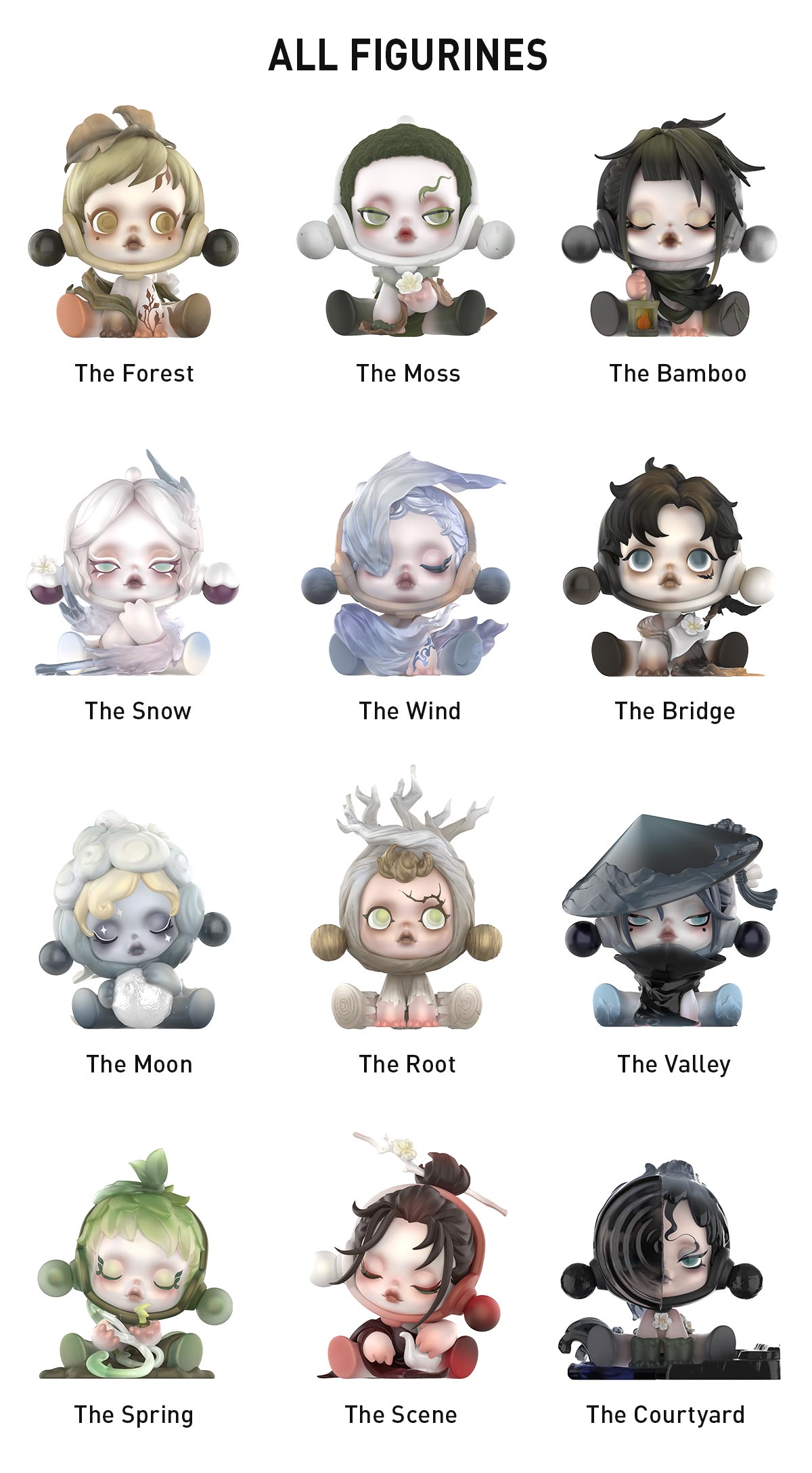 SKULLPANDA The Ink Plum Blossom Series Figures | Blind Box - POP