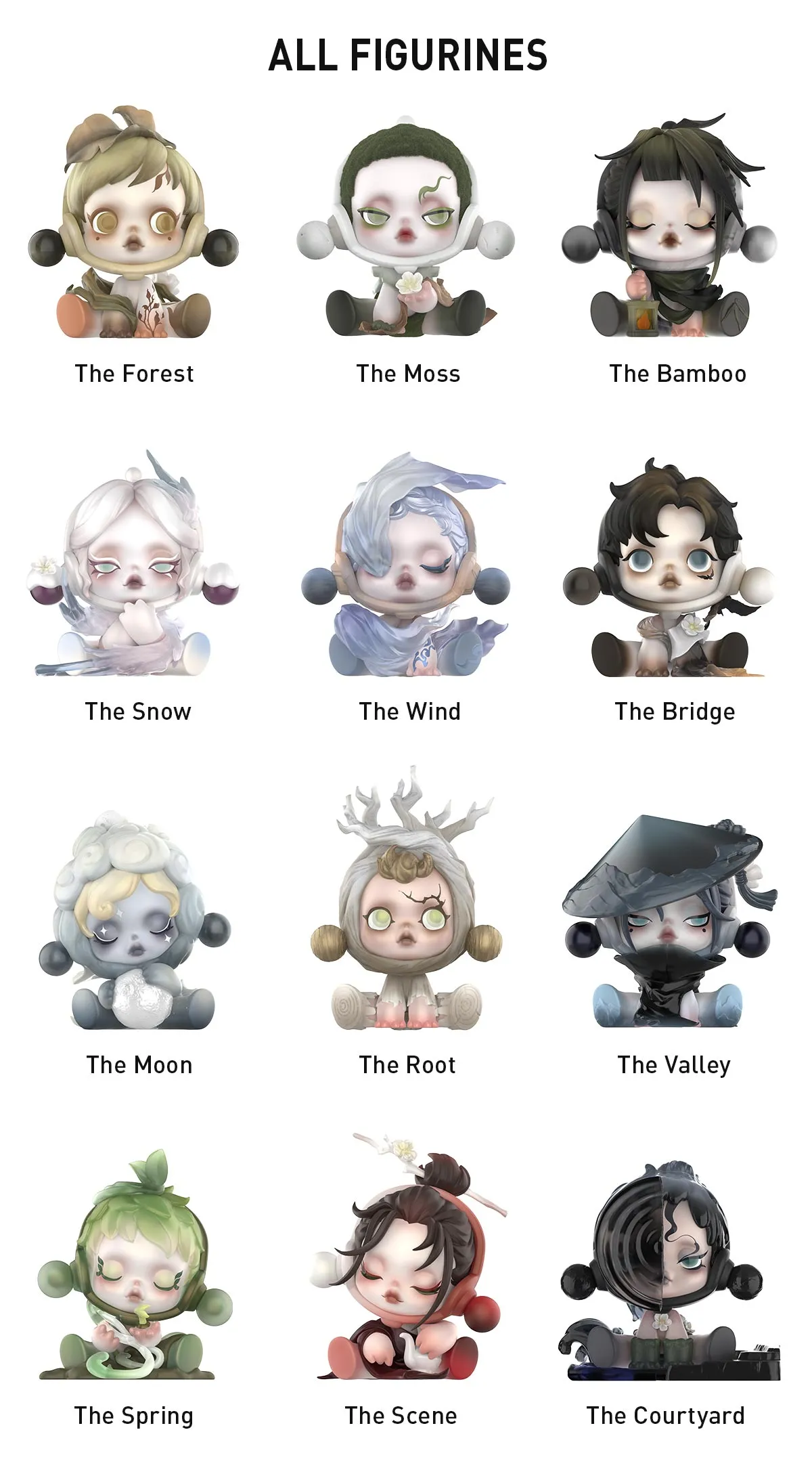 SKULLPANDA The Ink Plum Blossom Series Figures | Blind Box - POP MART