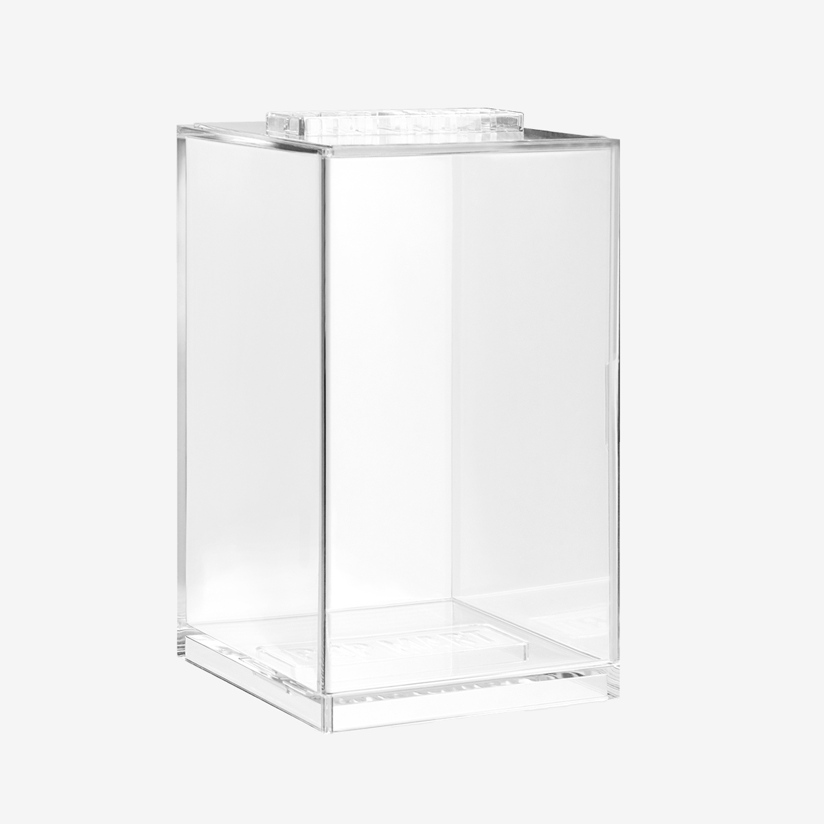 Boîte de rangement,Boîte à stores en acrylique transparent, vitrine de  figurines Pop Mart, Kits - Type White-L 17x30x24cm 3-Layer