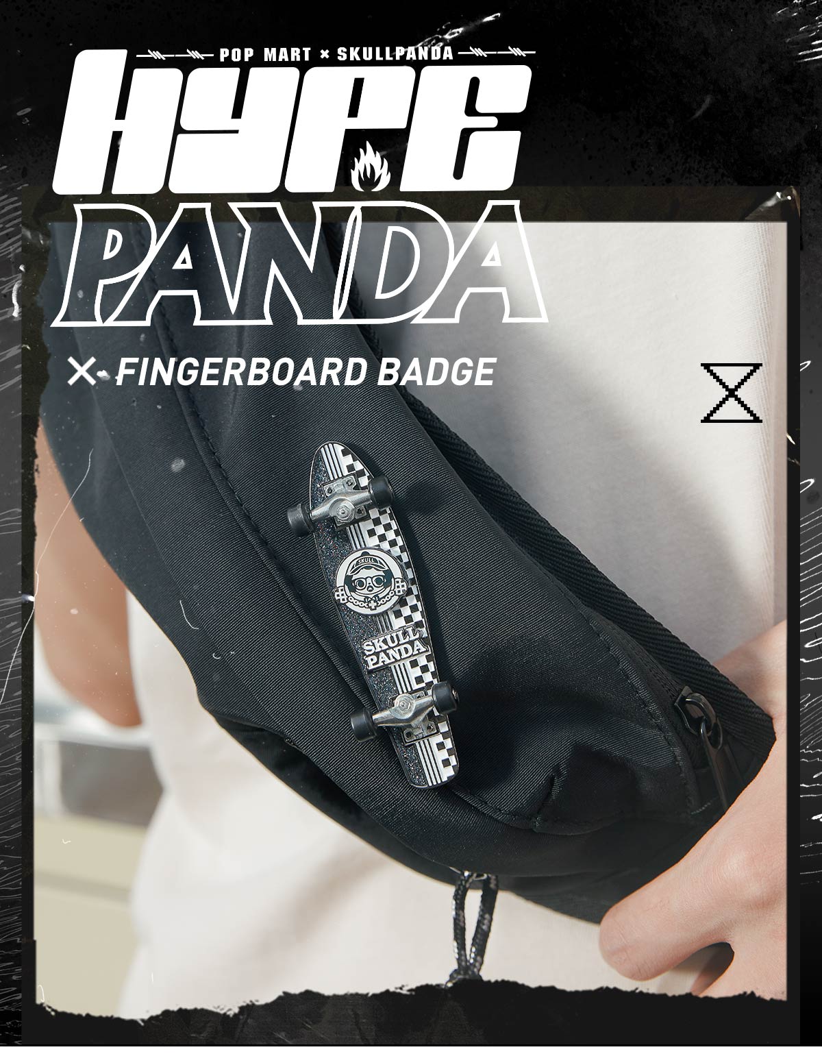 SKULLPANDA Hypepanda Series - Fingerboard Badge | Blind Box - POP 