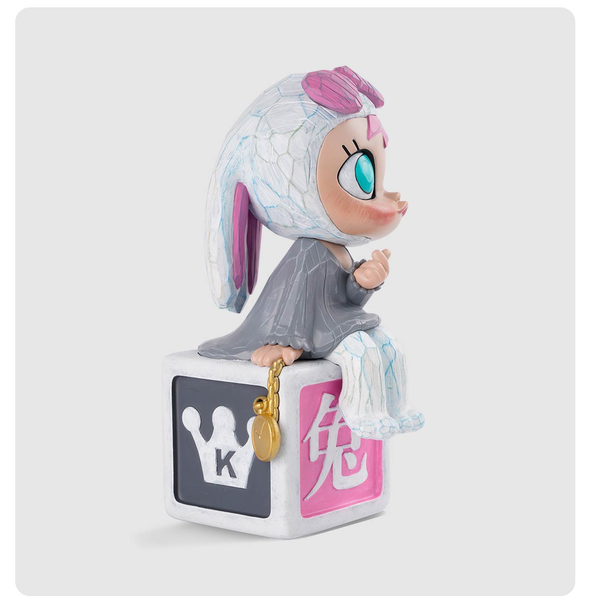 MOLLY 17th Anniversary Statue - Pink Moon Rabbit - POP MART