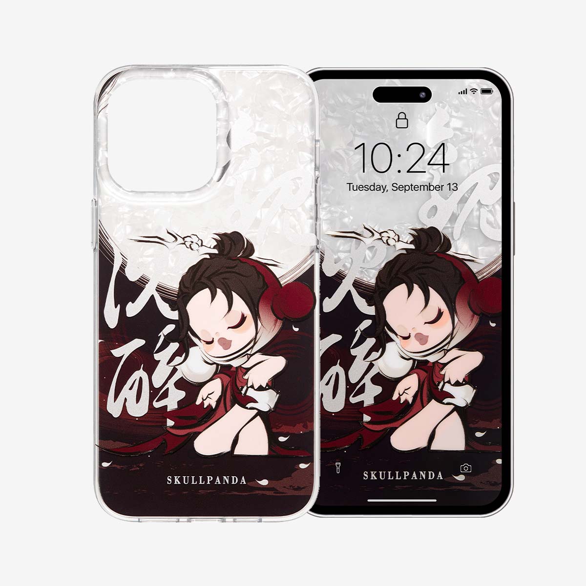 SKULLPANDA The Ink Plum Blossom Series-Phone Case | Accessories