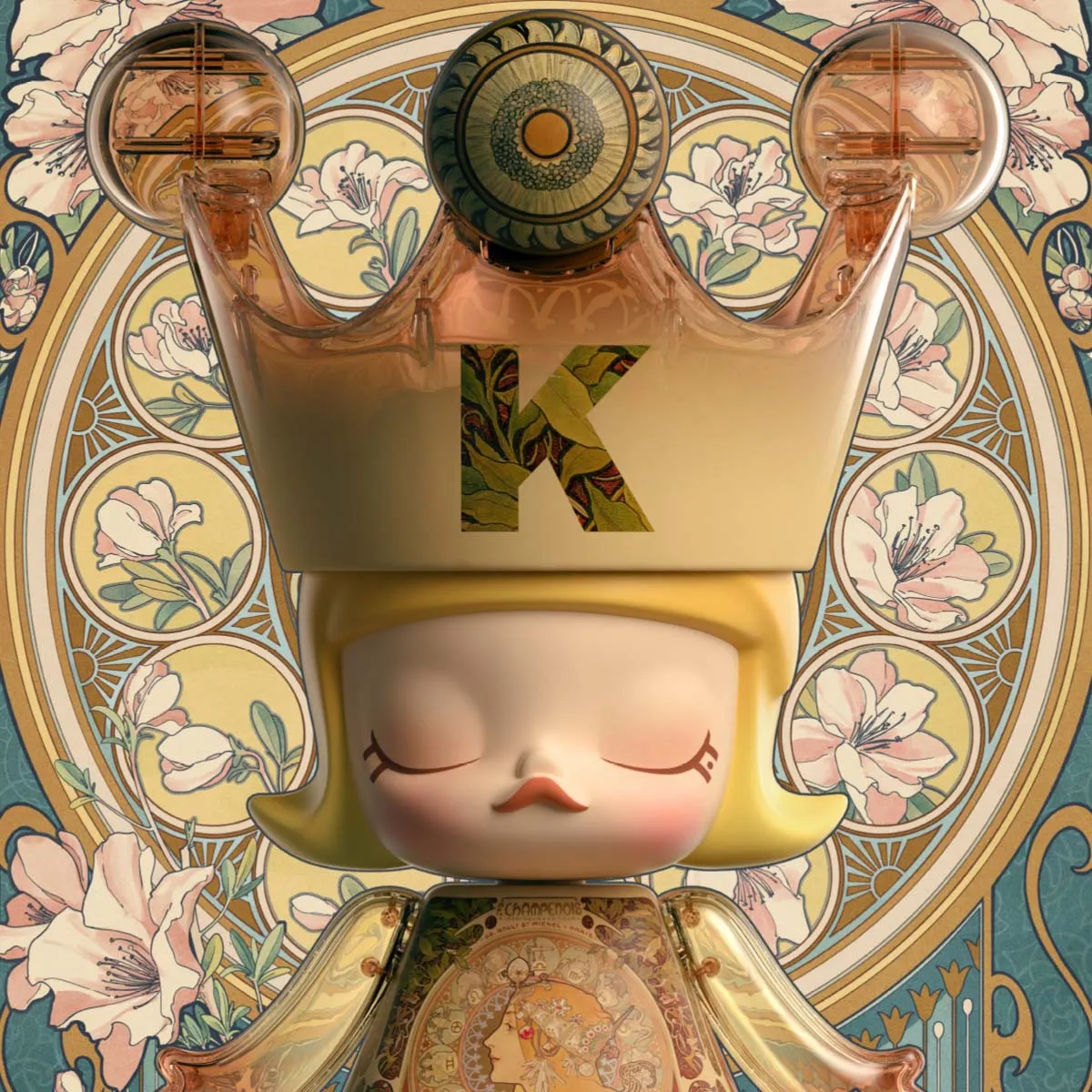 MEGA ROYAL MOLLY 400% Mucha·Zodiac | MEGA Collection - POP MART 