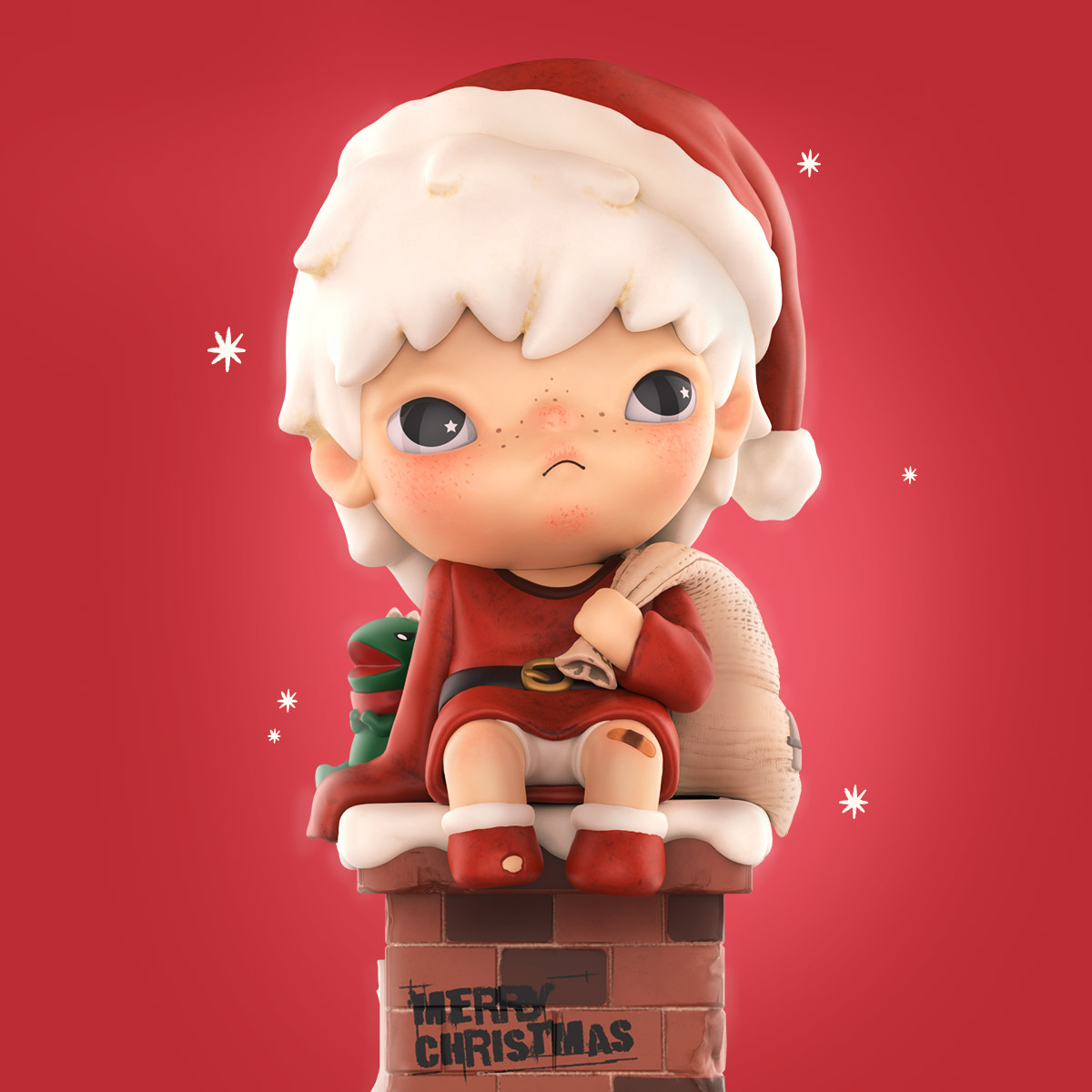 Merry Christmas Mr.Hirono Figurine | Designer Figure - POP MART
