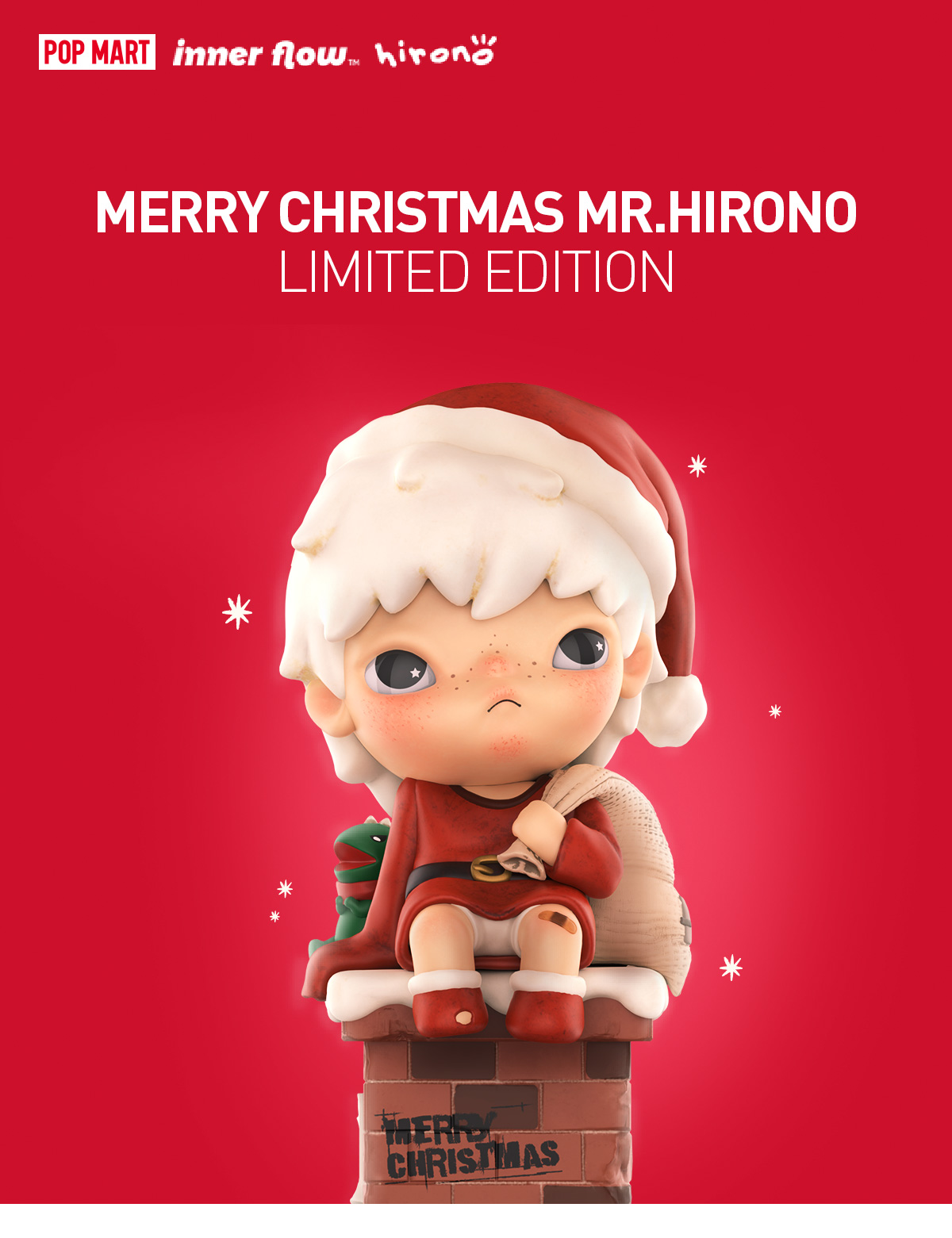 Merry Christmas Mr.Hirono Figurine | Designer Figure - POP MART