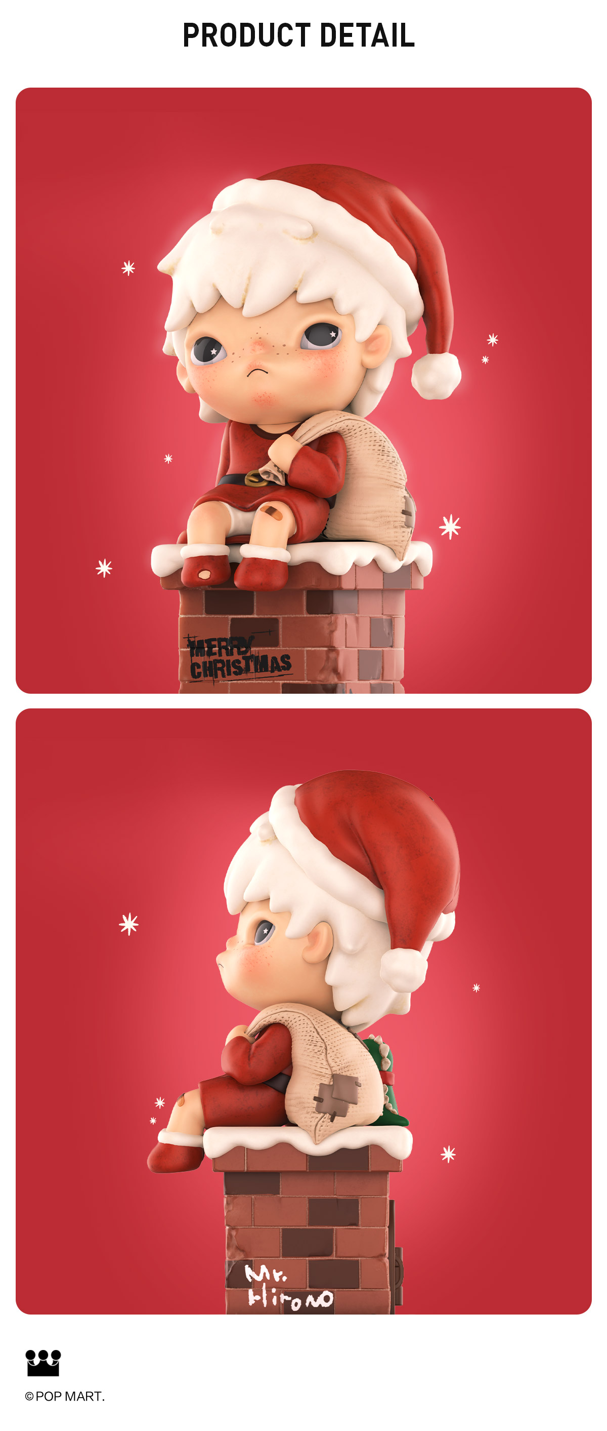 Merry Christmas Mr.Hirono Figurine | Designer Figure - POP MART