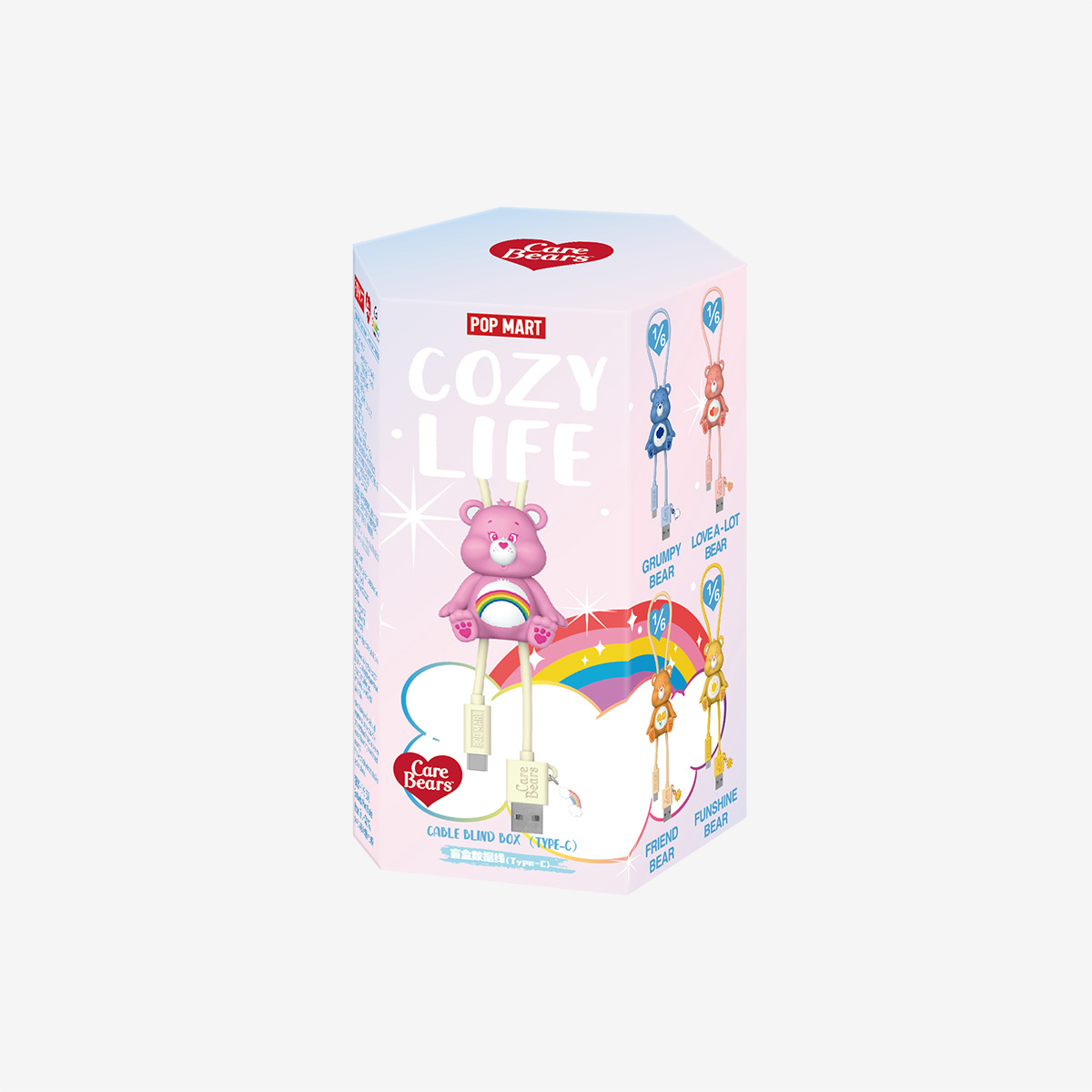 Care Bears Cozy Life Series-Cable Blind Box (Type-C) | Accessories