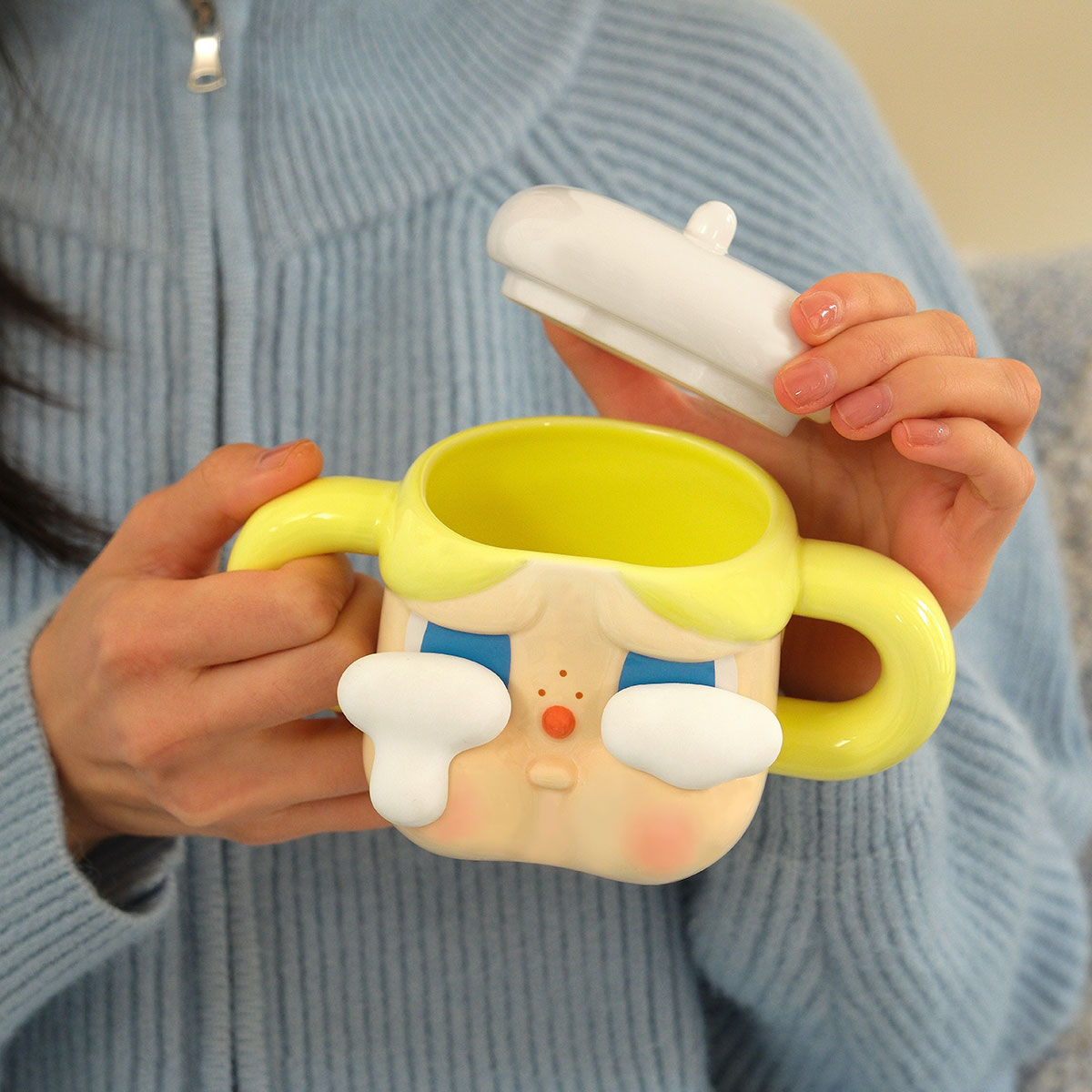 CRYBABY Sad Club Series-Ceramic Cup (Golden) | Accessories - POP