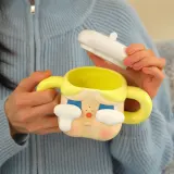 POP MART-CRYBABY Sad Club Series-Ceramic Cup (Golden) - Banner 1