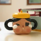 POP MART-CRYBABY Sad Club Series-Ceramic Cup (Brown) - Banner 2