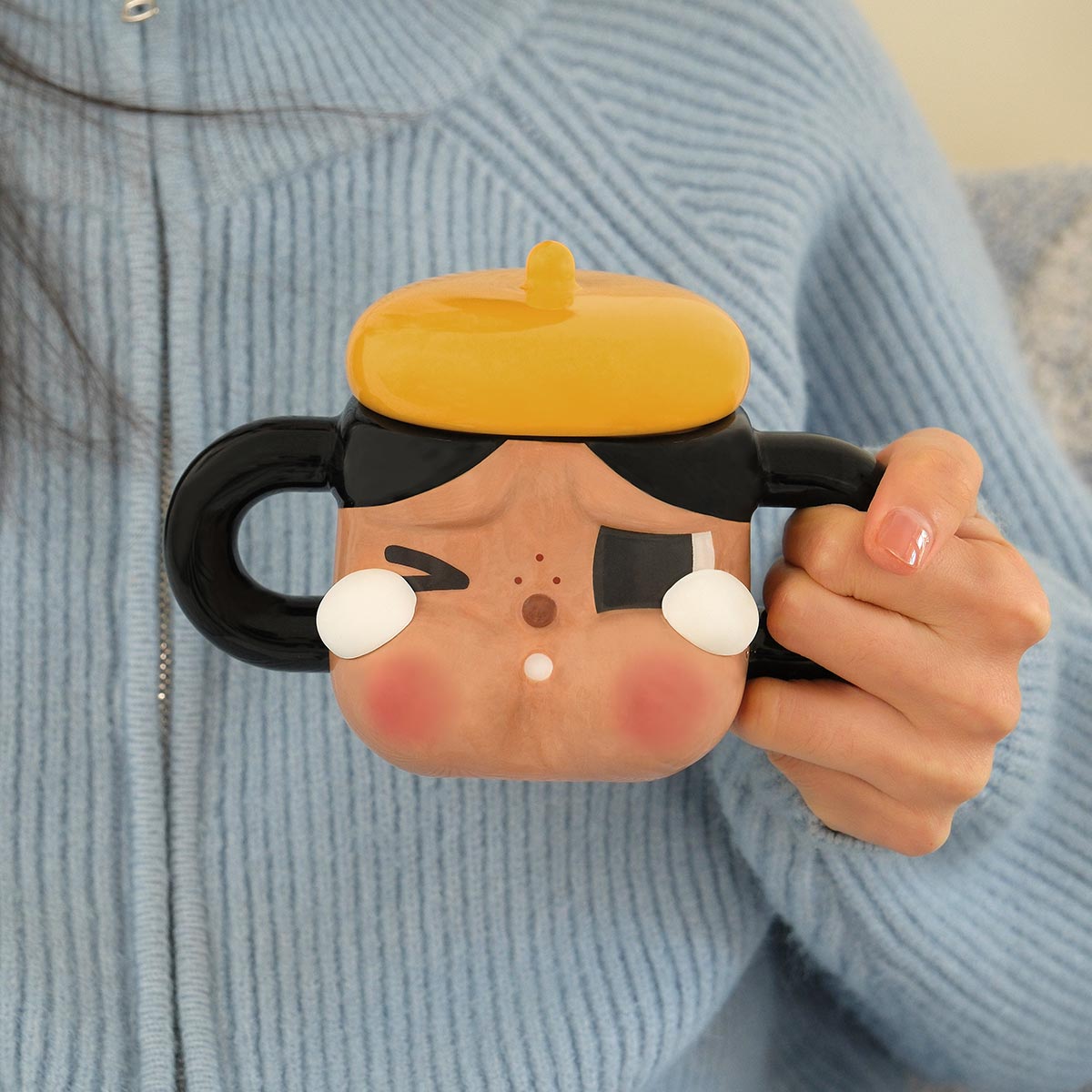 柔らかい Club Sad CRYBABY Series-Ceramic Accessories | (Brown) Cup 栄養酵母