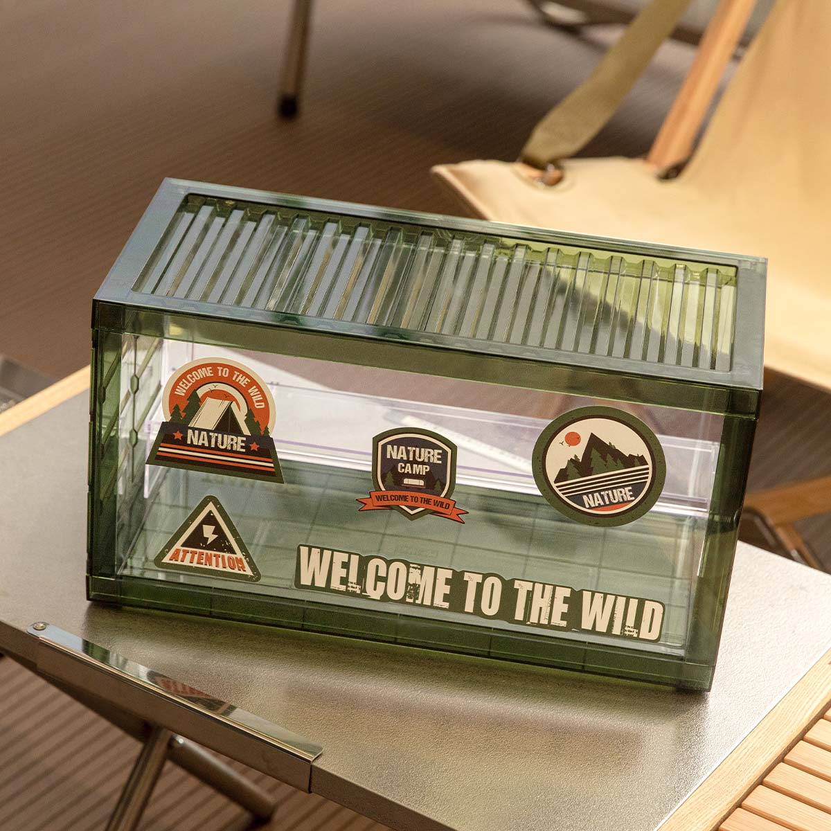 POP MART Assembled Display Container (Transparent Green) | Display