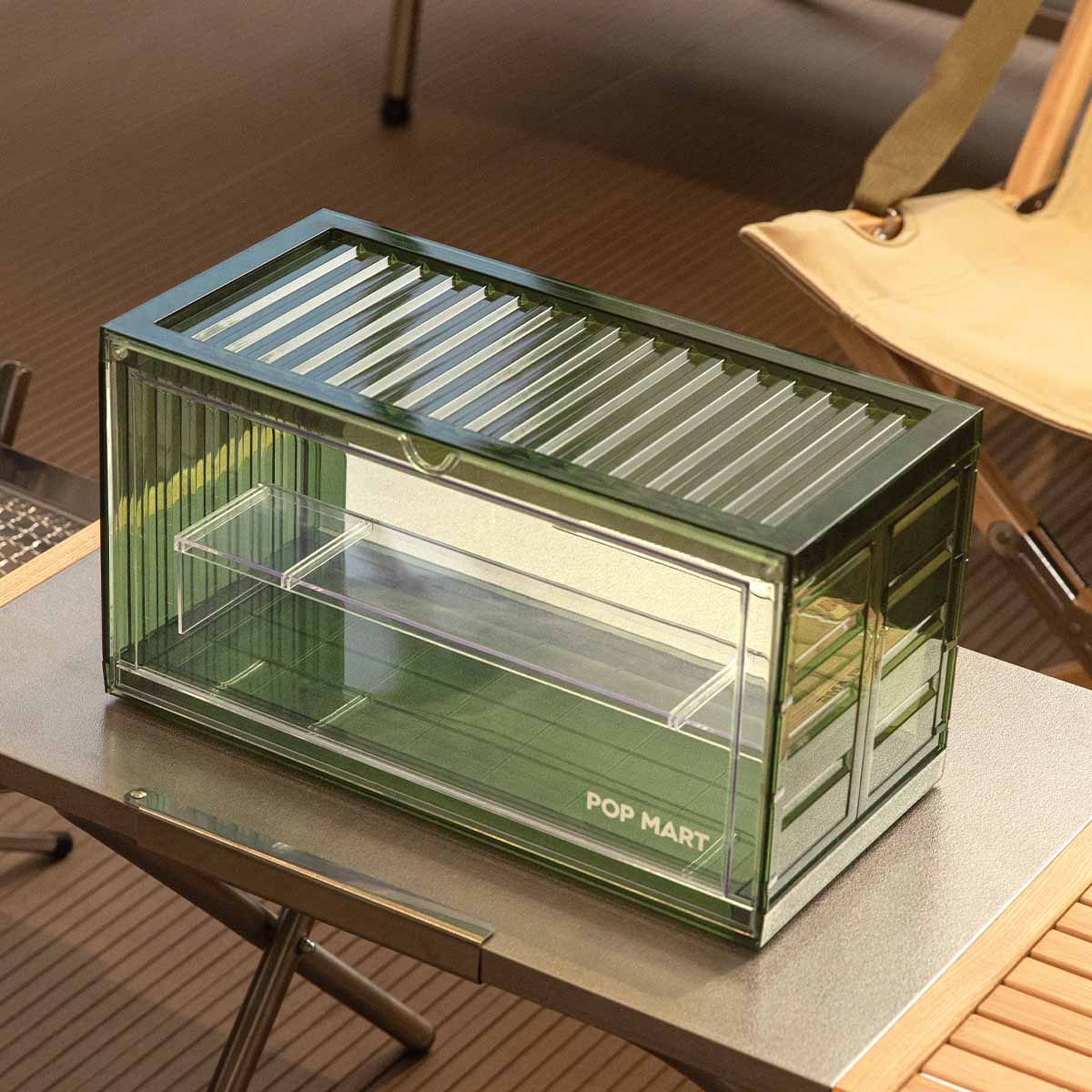 POP MART Assembled Display Container (Transparent Green