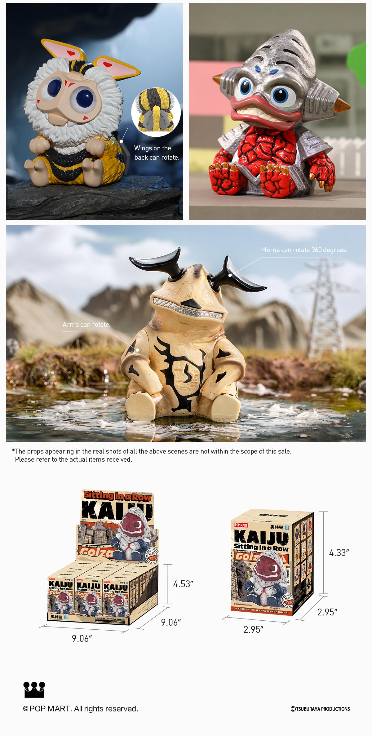 KAIJU Sitting in a Row Series Figures | Blind Box - POP MART