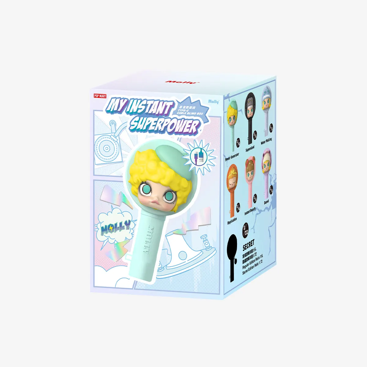 MOLLY My Instant Superpower Series-Cable Blind Box (Type-C) | Accessories -  POP MART (United States)