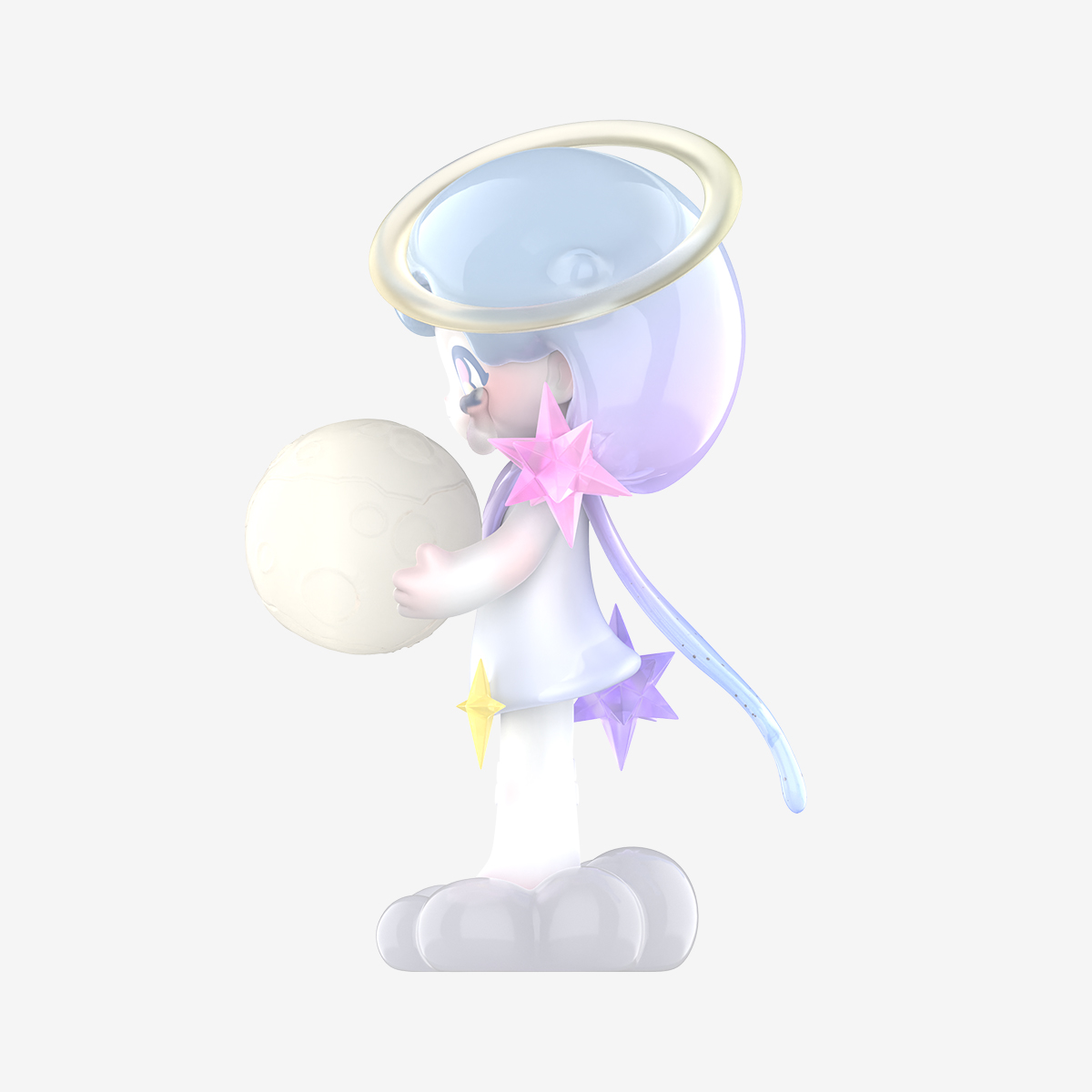 Popmart White Moon Azura Action Figure Toys Exclusive