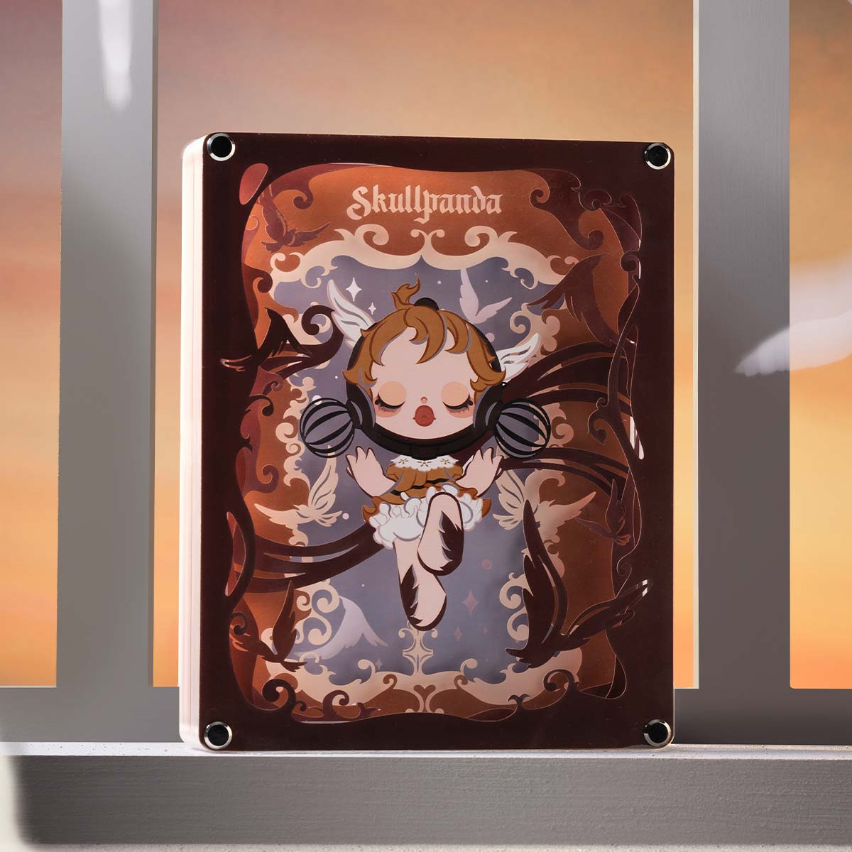 POP MART スカルパンダペーパークラフトランプ SKULLPANDA Image Of Reality Series-Papercraft Lamp (Colored