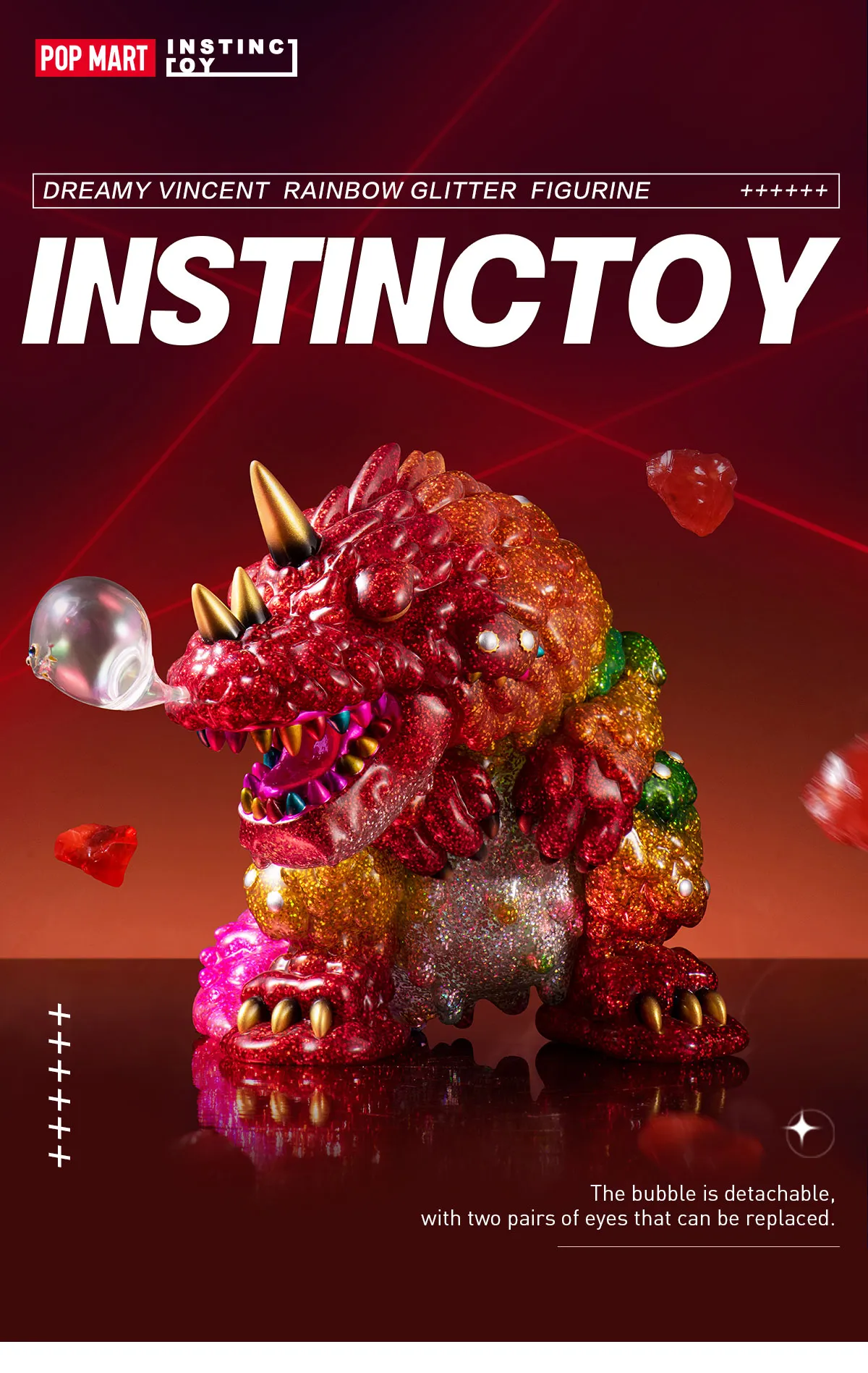 INSTINCTOY Dreamy Vincent“Rainbow Glitter”Figurine | Designer  