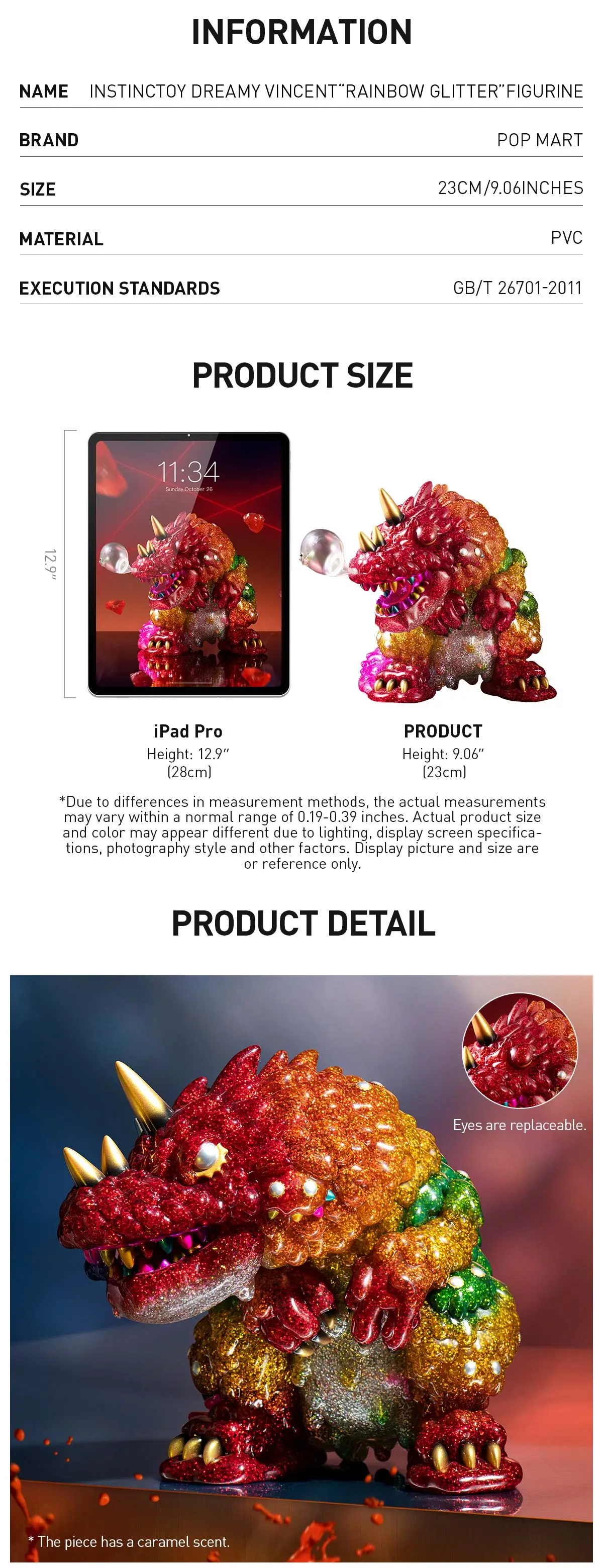 INSTINCTOY Dreamy Vincent“Rainbow Glitter”Figurine | Designer  