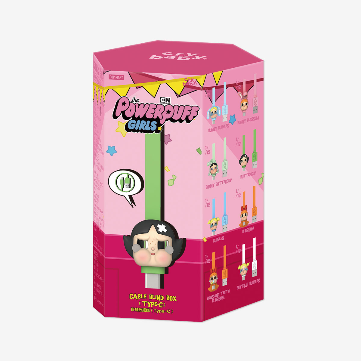 POP MART/power puff iPhoneケーブル アソートボックス POP MART/power puff iPhoneケーブル アソートボックス CRYBABY