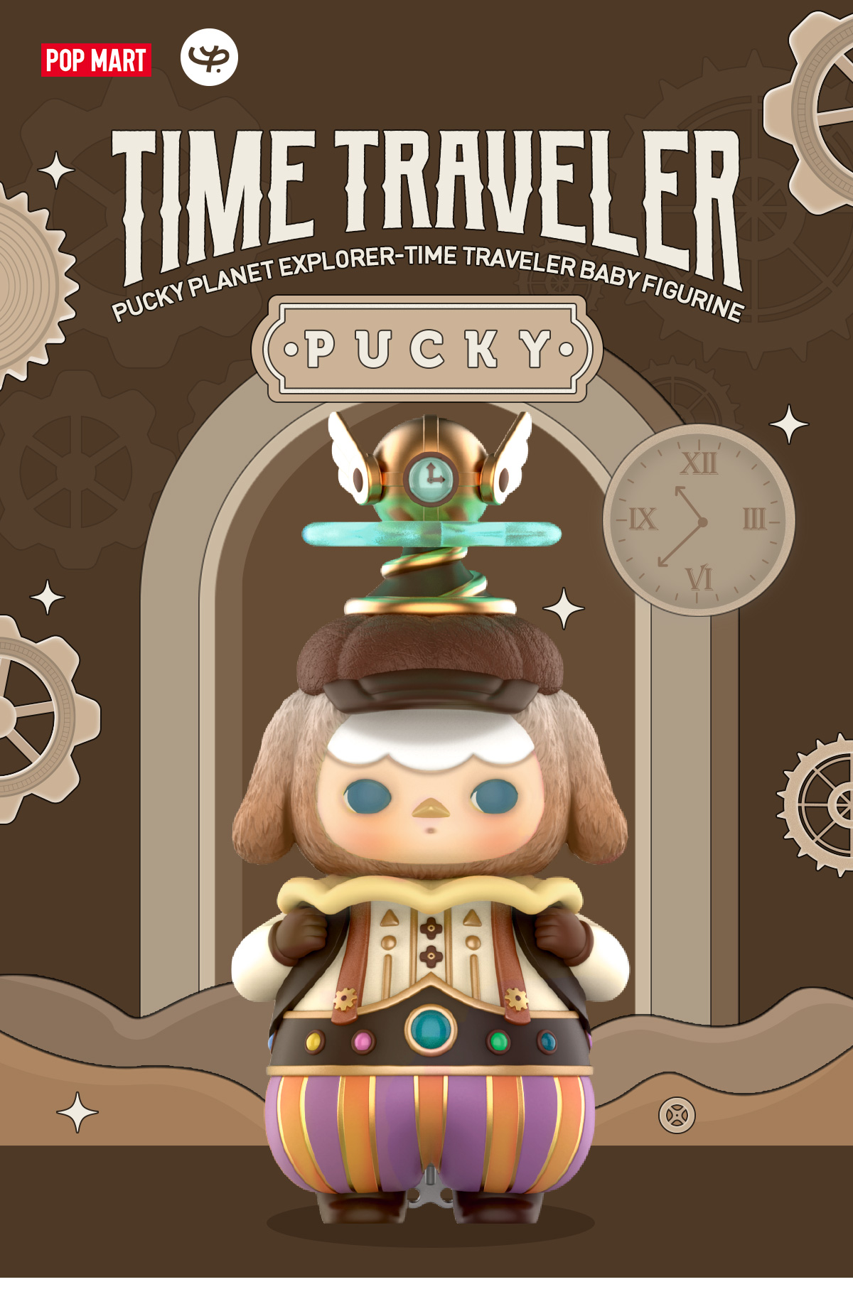PUCKY Planet Explorer-Time Traveler Baby Figurine - POP MART