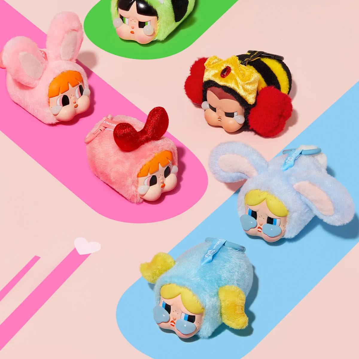 CRYBABY × Powerpuff Girls Series-Vinyl Face Plush Blind Box - POP 