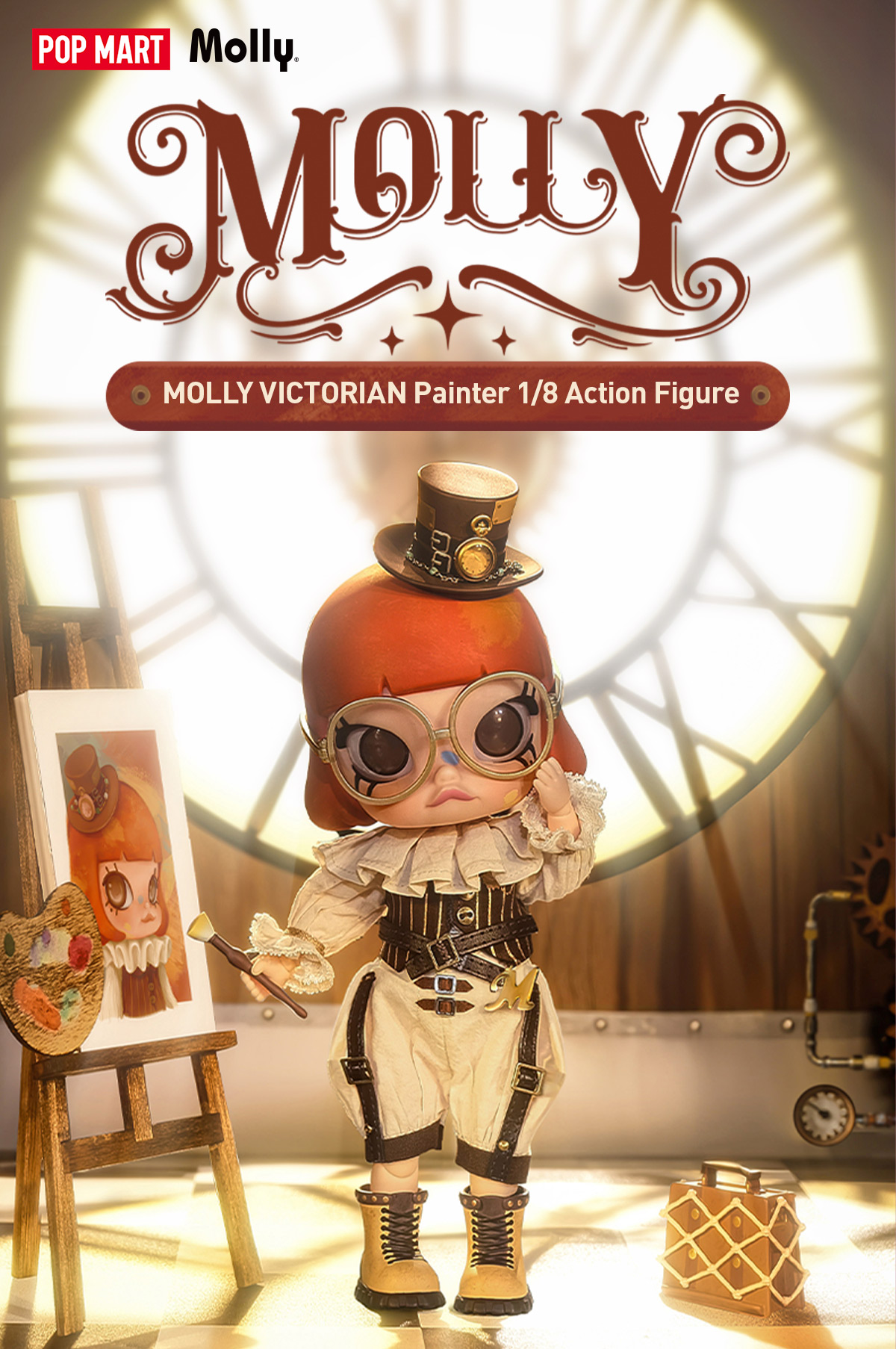 MOLLY Victorian Painter 1/8 Action Figure - POP MART (United States)