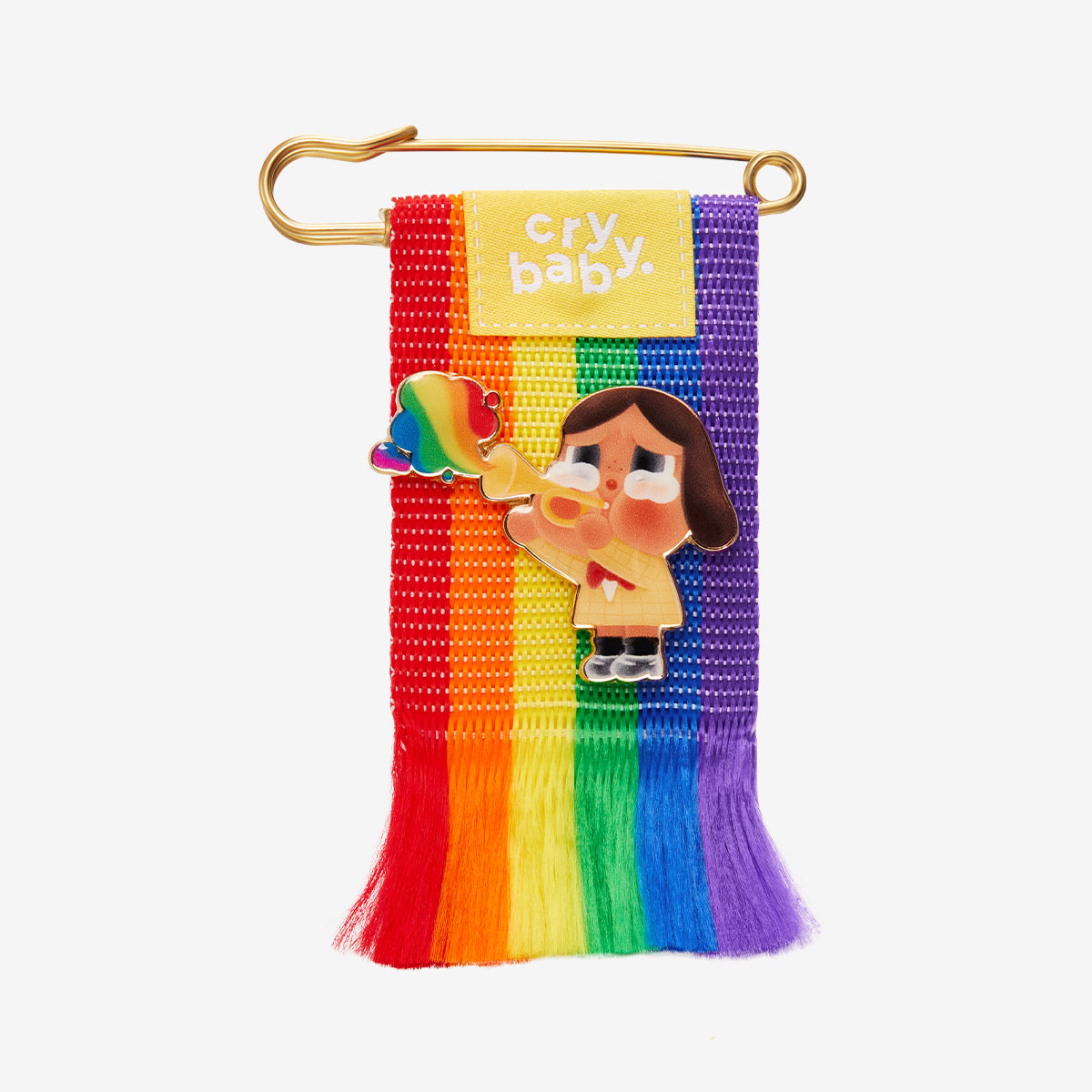 その他 Popmart CryBaby Cheer Up Alloy Brooch CRYBABY CHEER UP, BABY! SERIES-Alloy Brooch (Drummer) - POP