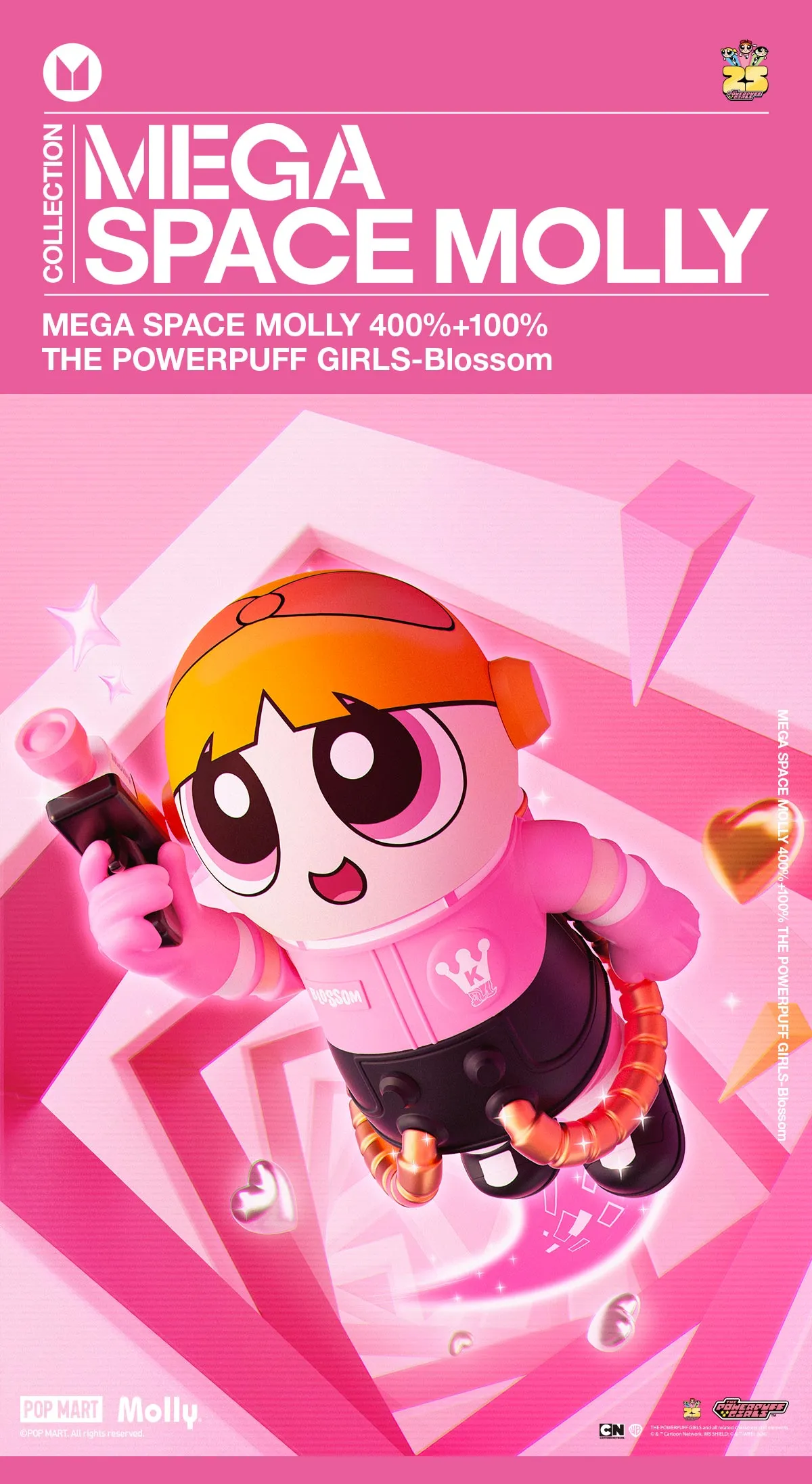 MEGA SPACE MOLLY 400%+100% THE POWERPUFF GIRLS-Blossom | All MEGA 