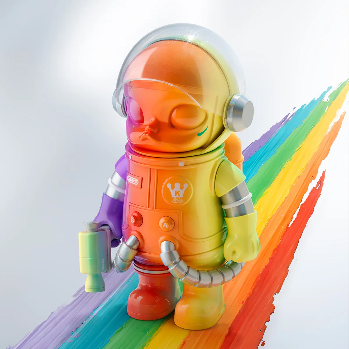 MEGA SPACE MOLLY 400% Rainbow | All MEGA - POP MART (United States)