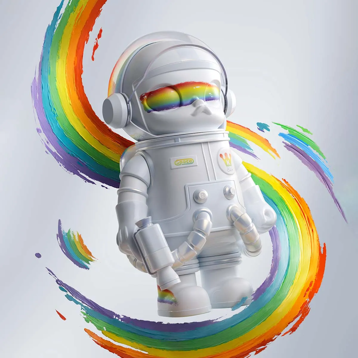 MEGA SPACE MOLLY 400% Rainbow | All MEGA - POP MART (United States)