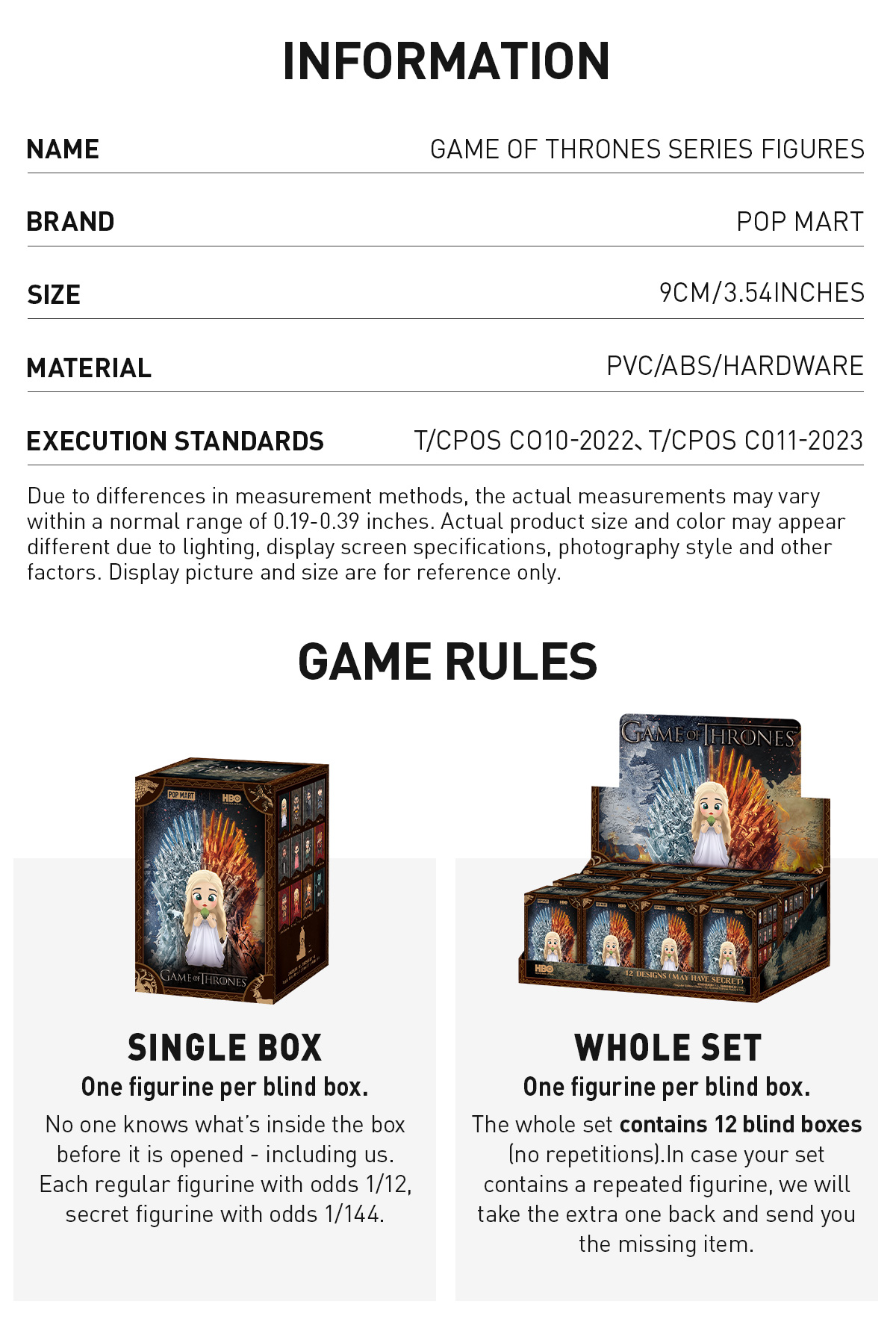 Game of Thrones Series Figures|POP MART US Official