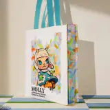 POP MART-MOLLY Anniversary Statues Classical Retro 2 Series-Canvas Bag - Banner 6