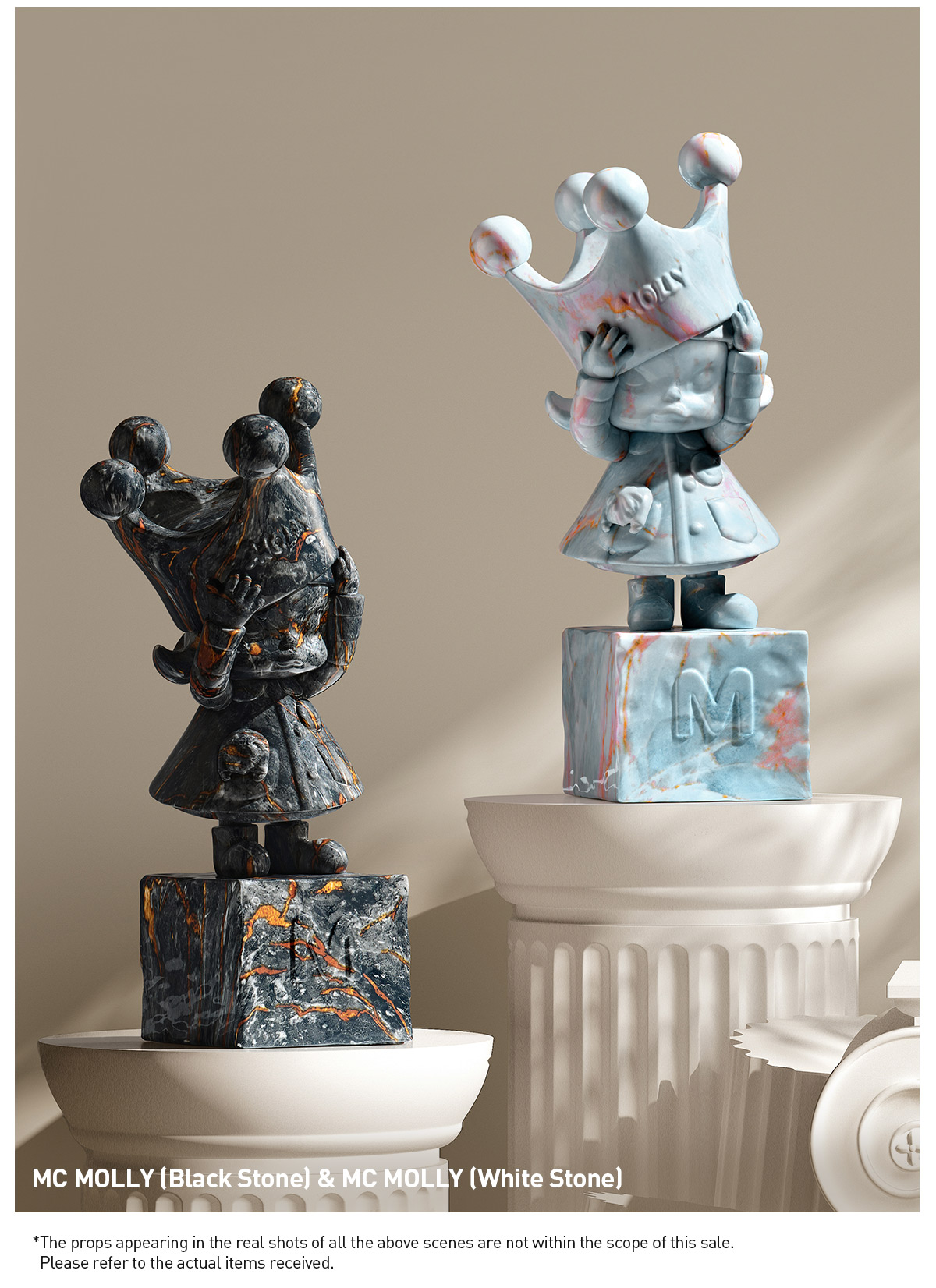 MOLLY Anniversary Statues Classical Retro 2 Series Figures