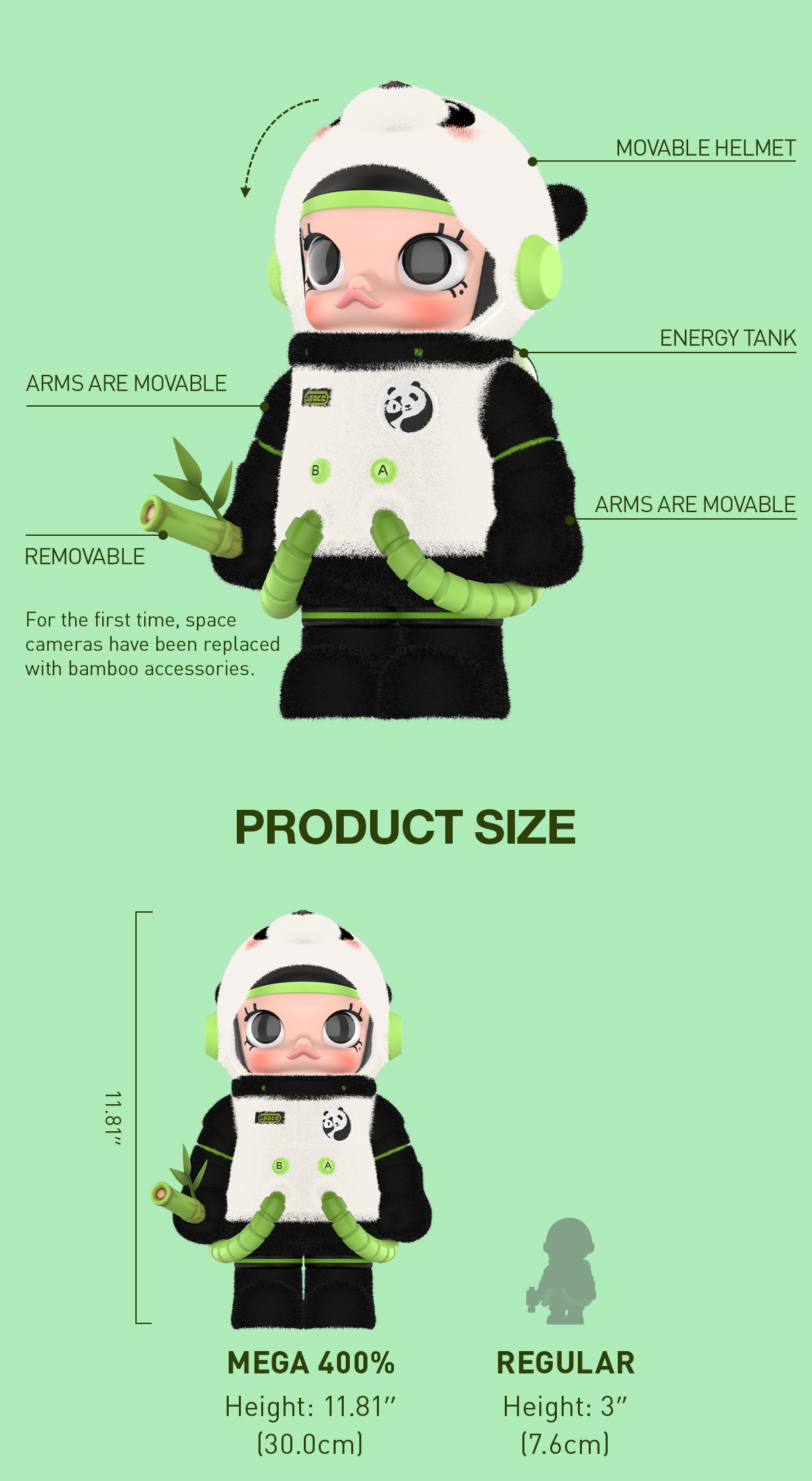 MEGA SPACE MOLLY 400% PANDA | All MEGA - POP MART (Canada) MEGA SPACE MOLLY 400% PANDA | All MEGA - POP MART (Canada)