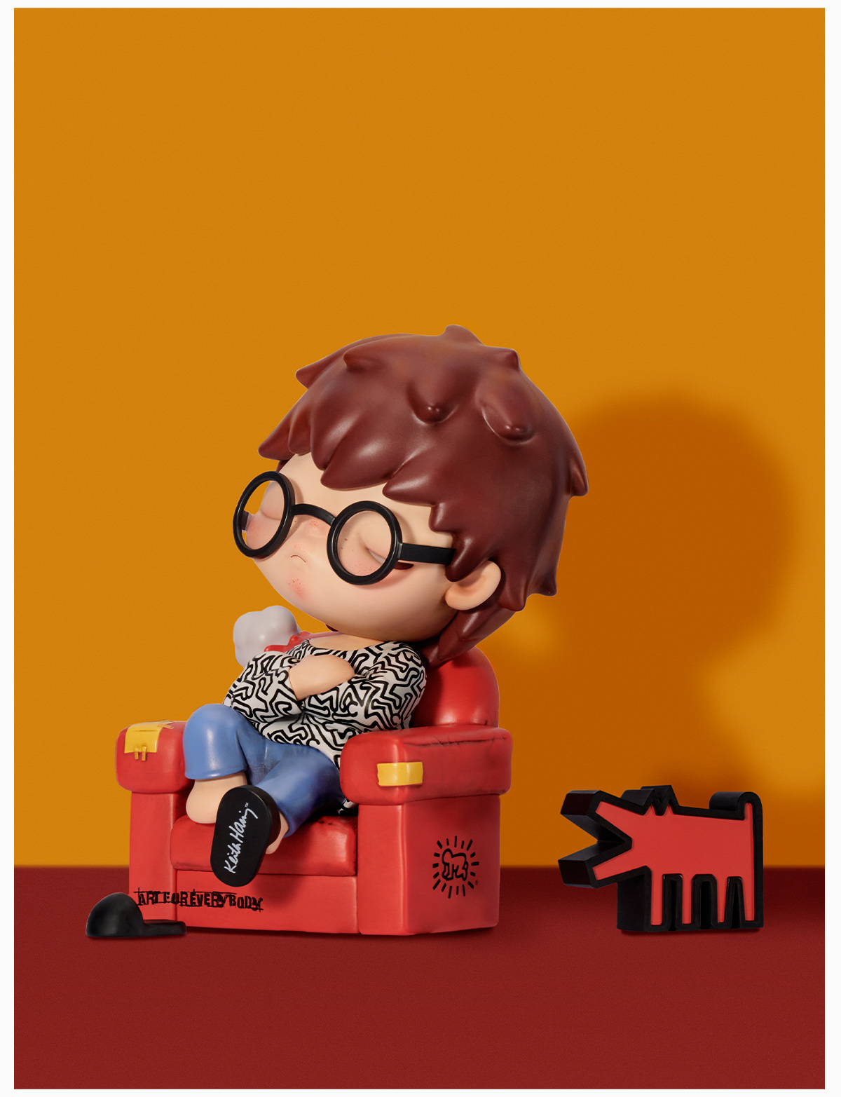 Hirono x Keith Haring Figurine | Designer Figurines - POP MART (United  States)