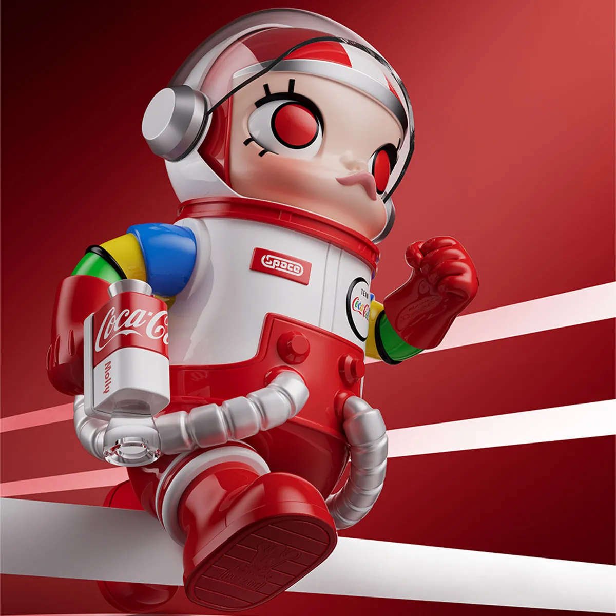 MEGA SPACE MOLLY 400% TEAM COCA-COLA | All MEGA - POP MART (United 