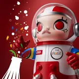 POP MART-MEGA SPACE MOLLY 400% TEAM COCA-COLA - Banner 7