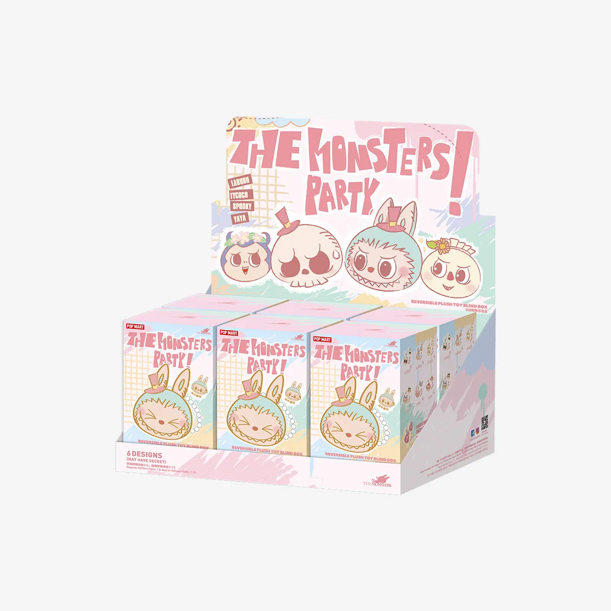 THE MONSTERS Party Series-Reversible Plush | Accessories ALL - POP 
