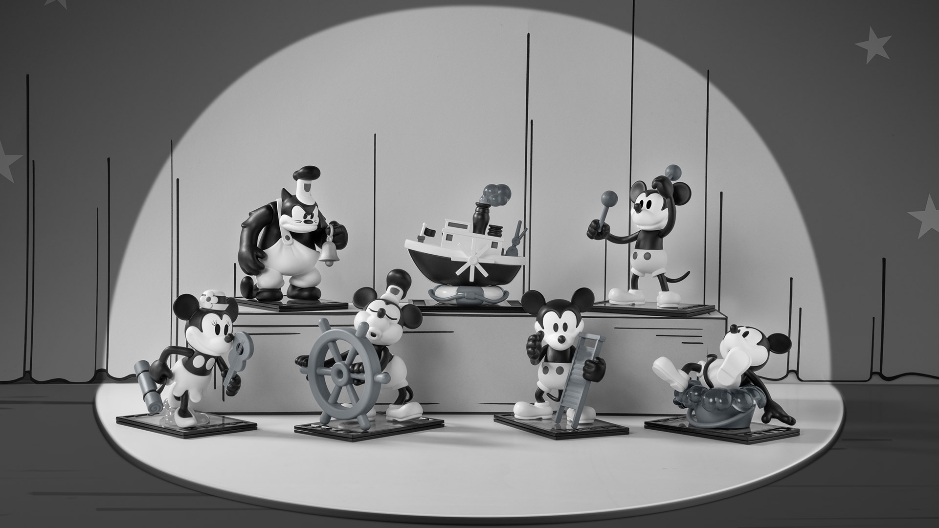 未開封　popmart 蒸気船ウィリー　フルセット Disney Steamboat Willie Series Figures | Blind Boxes - POP MART