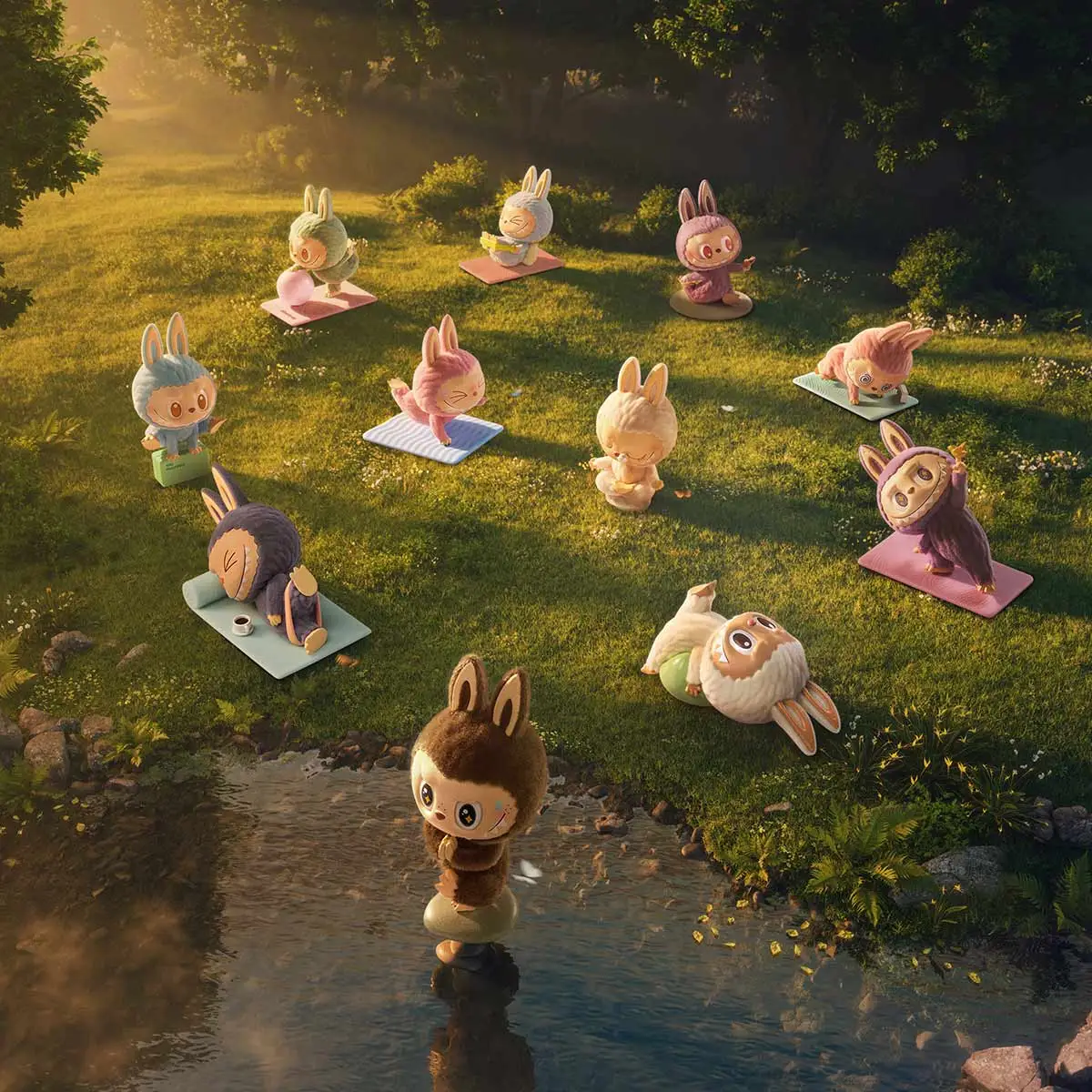 THE MONSTERS Lazy Yoga Series Figures | Blind Boxes - POP MART  