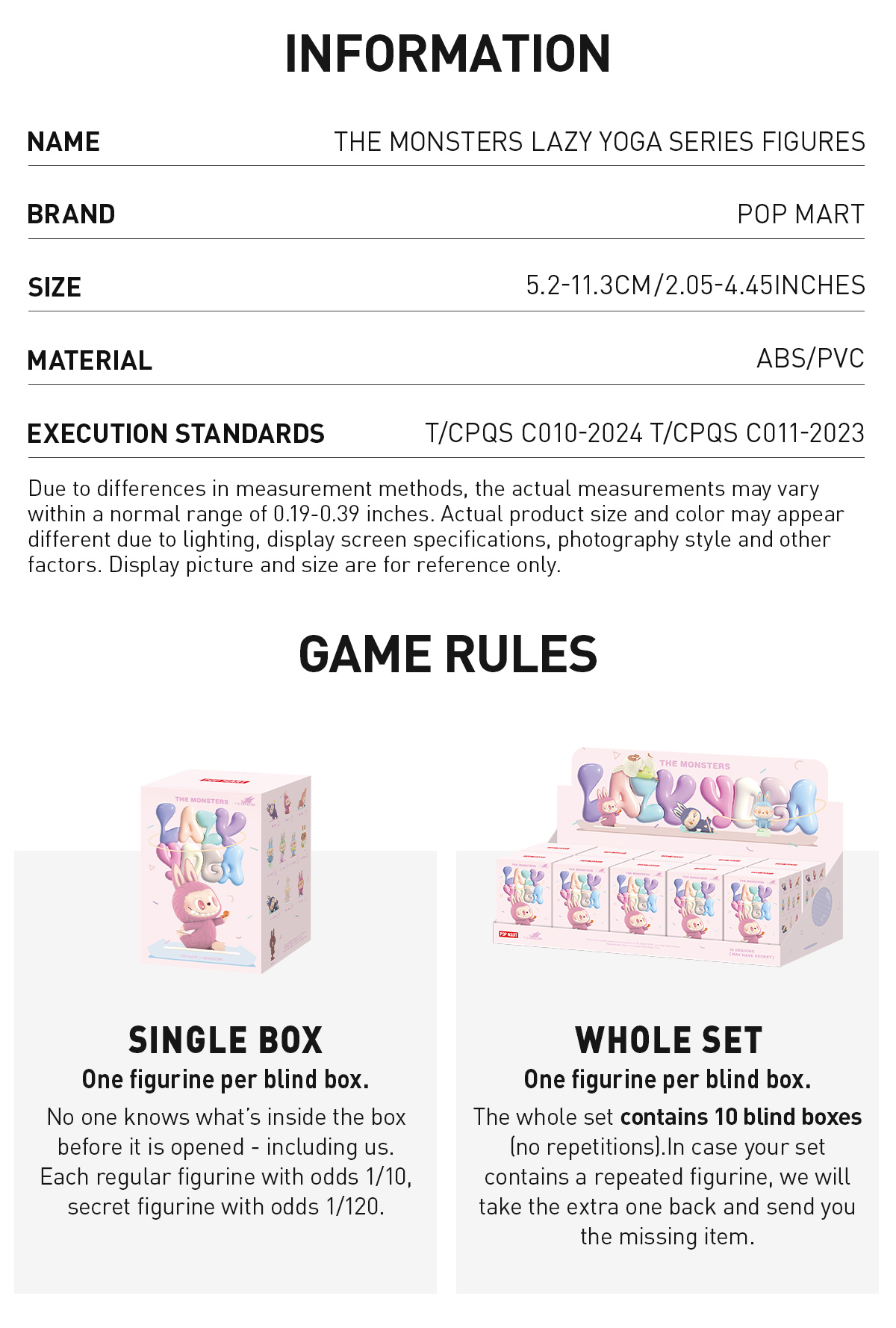 POP NOW:THE MONSTERS Lazy Yoga Series Figures - POP MART