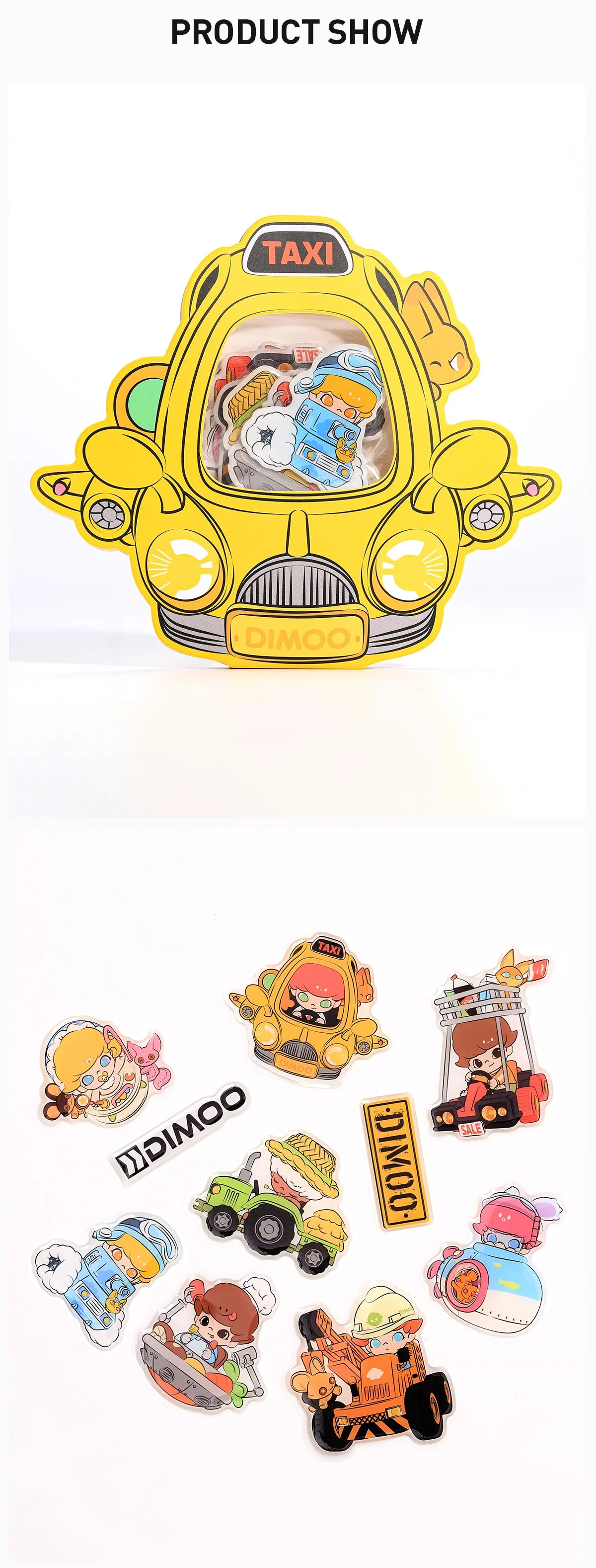 Over＄29 Gift-DIMOO去哪儿系列果冻贴套组 - POP MART (United States)