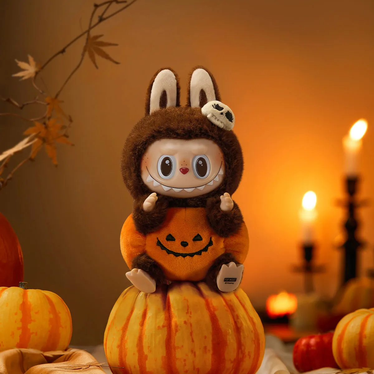 Happy Halloween Party SeLAries-Sitting Pumpkin Vinyl Plush Pendant 